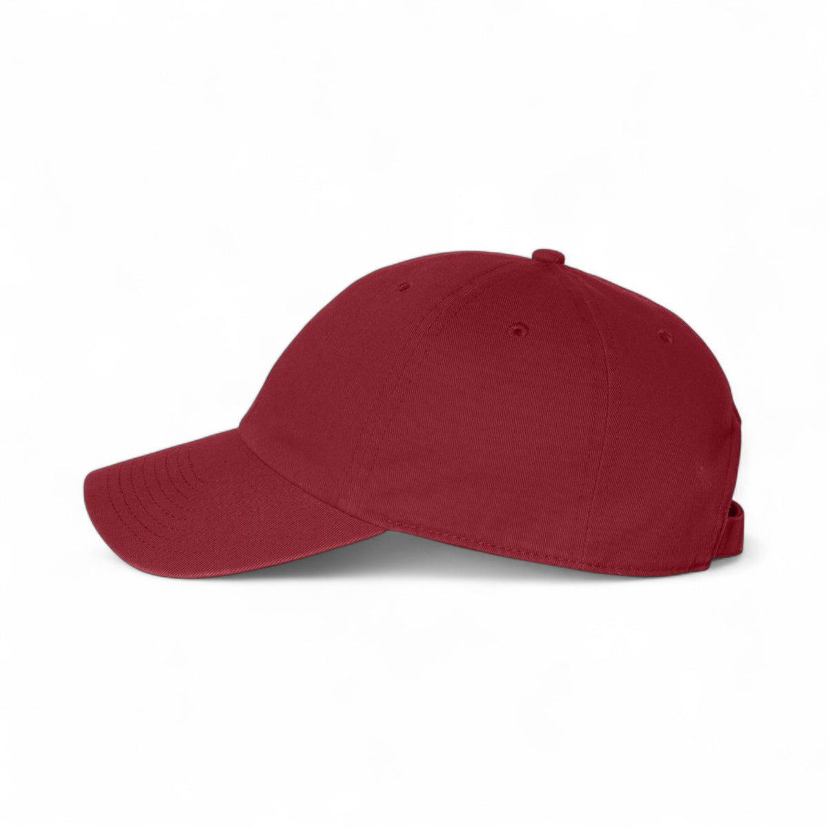 Left side view of 47 Brand 4700 custom hat in cardinal