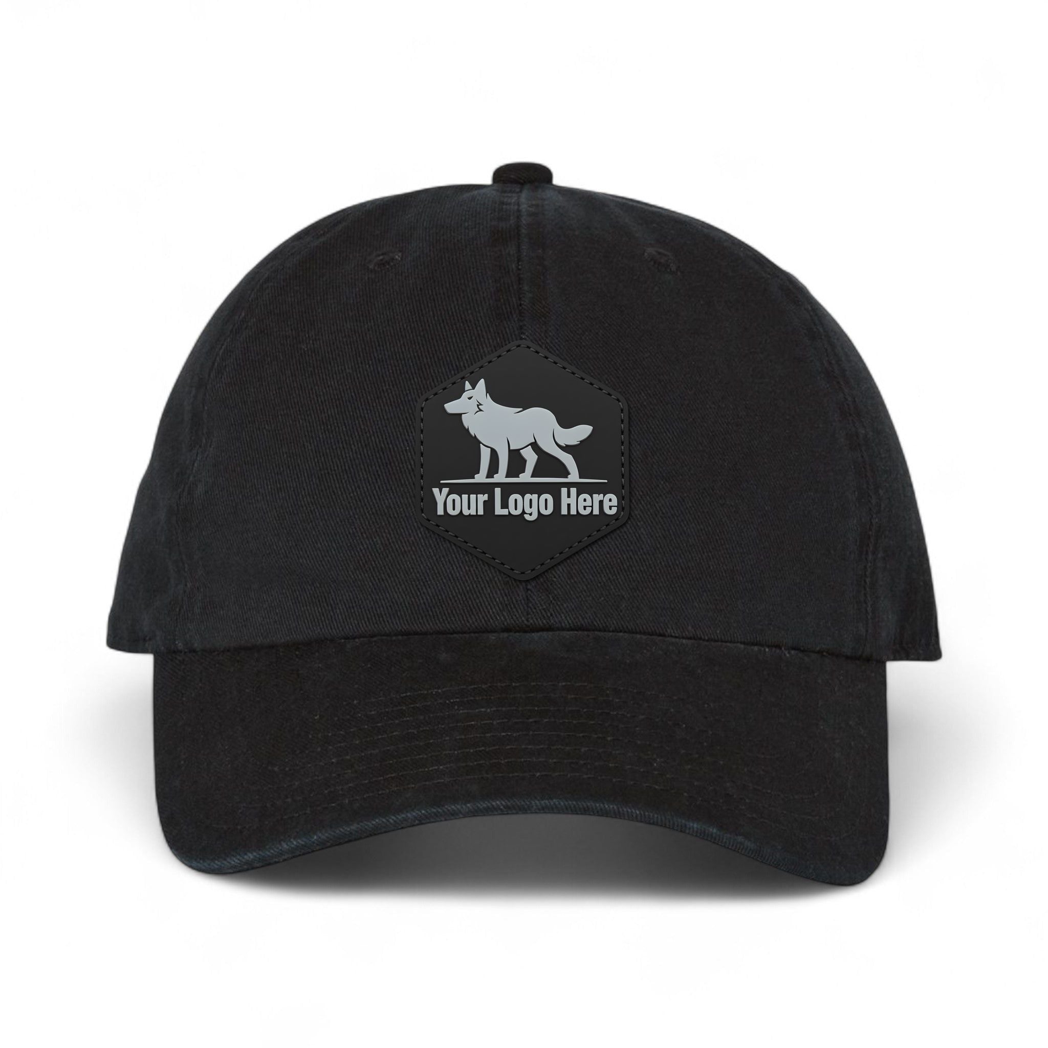 PVC patch preview of 47 Brand 4700 custom hat in black