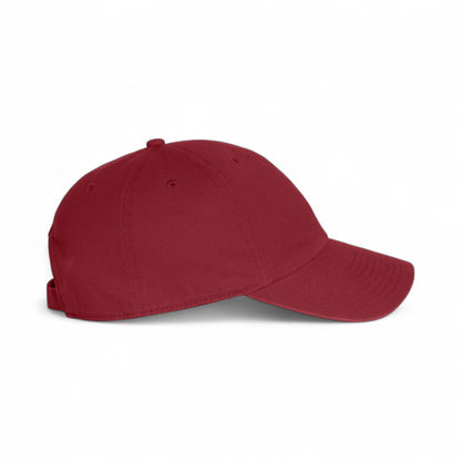 Right side view of 47 Brand 4700 custom hat in cardinal