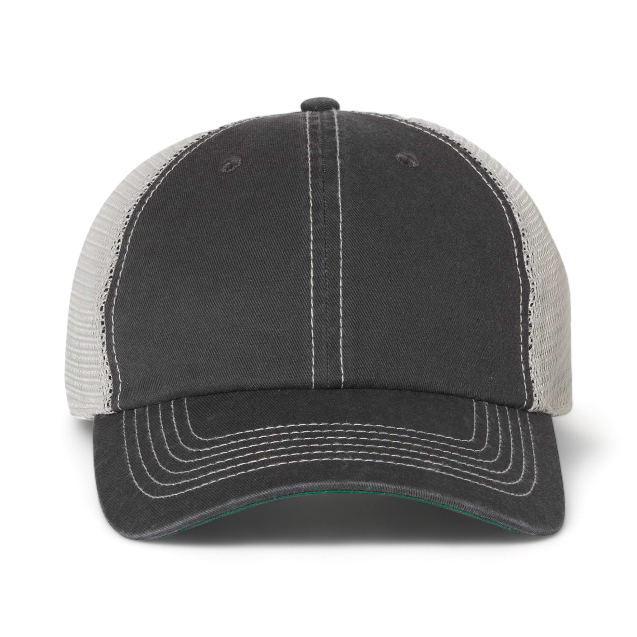 Front view of 47 Brand 4710 custom hat in charcoal and stone
