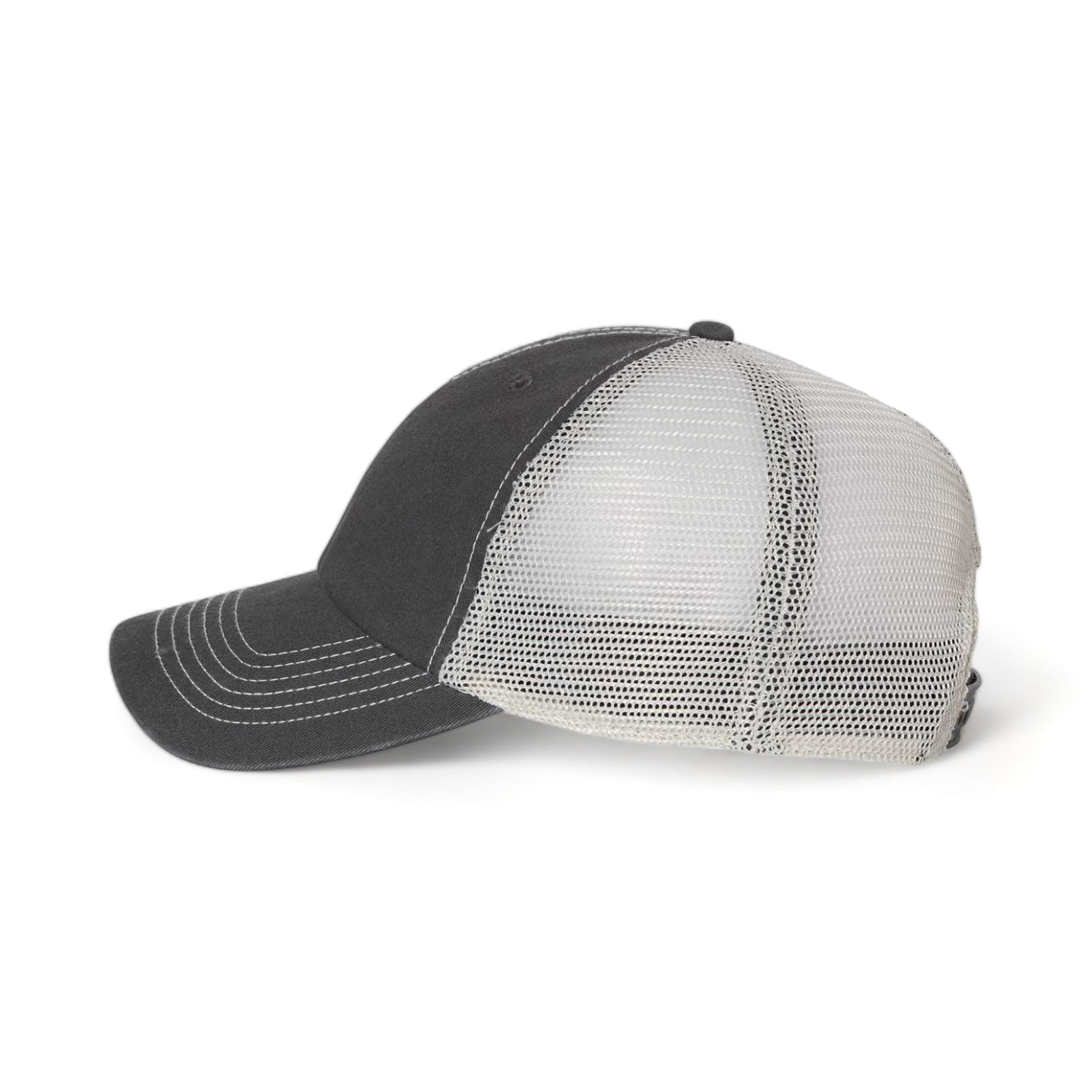 Side view of 47 Brand 4710 custom hat in charcoal and stone