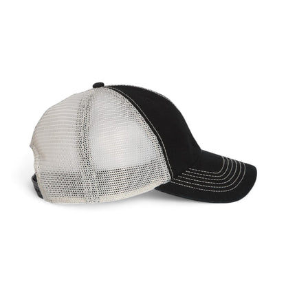 Right side view of 47 Brand 4710 custom hat in black and stone