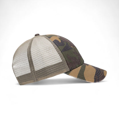 Right side view of 47 Brand 4710 custom hat in camo green