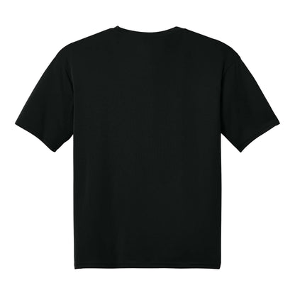 A4 N3142 custom short sleeve t-shirt in black, back view