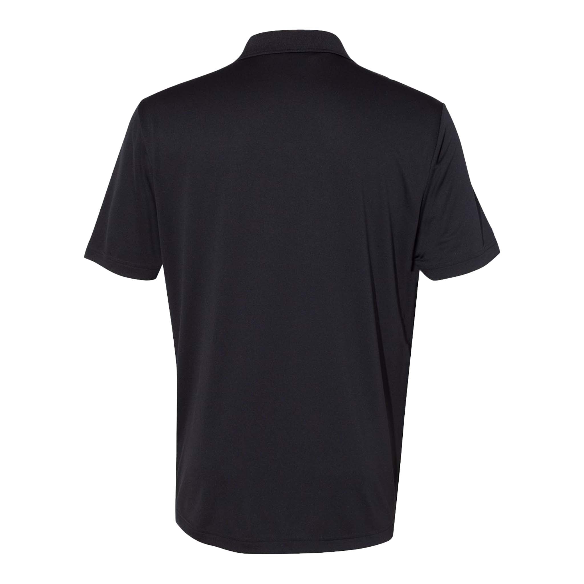 Adidas A230 custom polo in black, back view