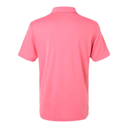 Adidas A230 custom polo in bliss pink, back view