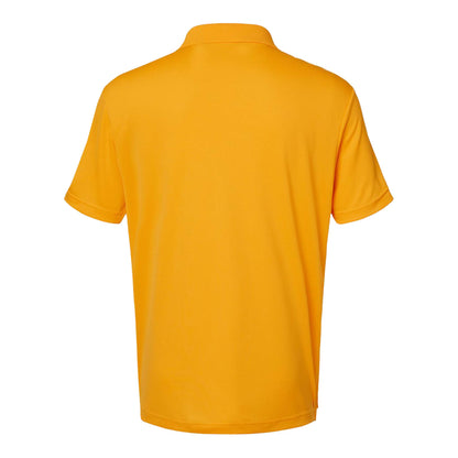 Adidas A230 custom polo in collegiate gold, back view