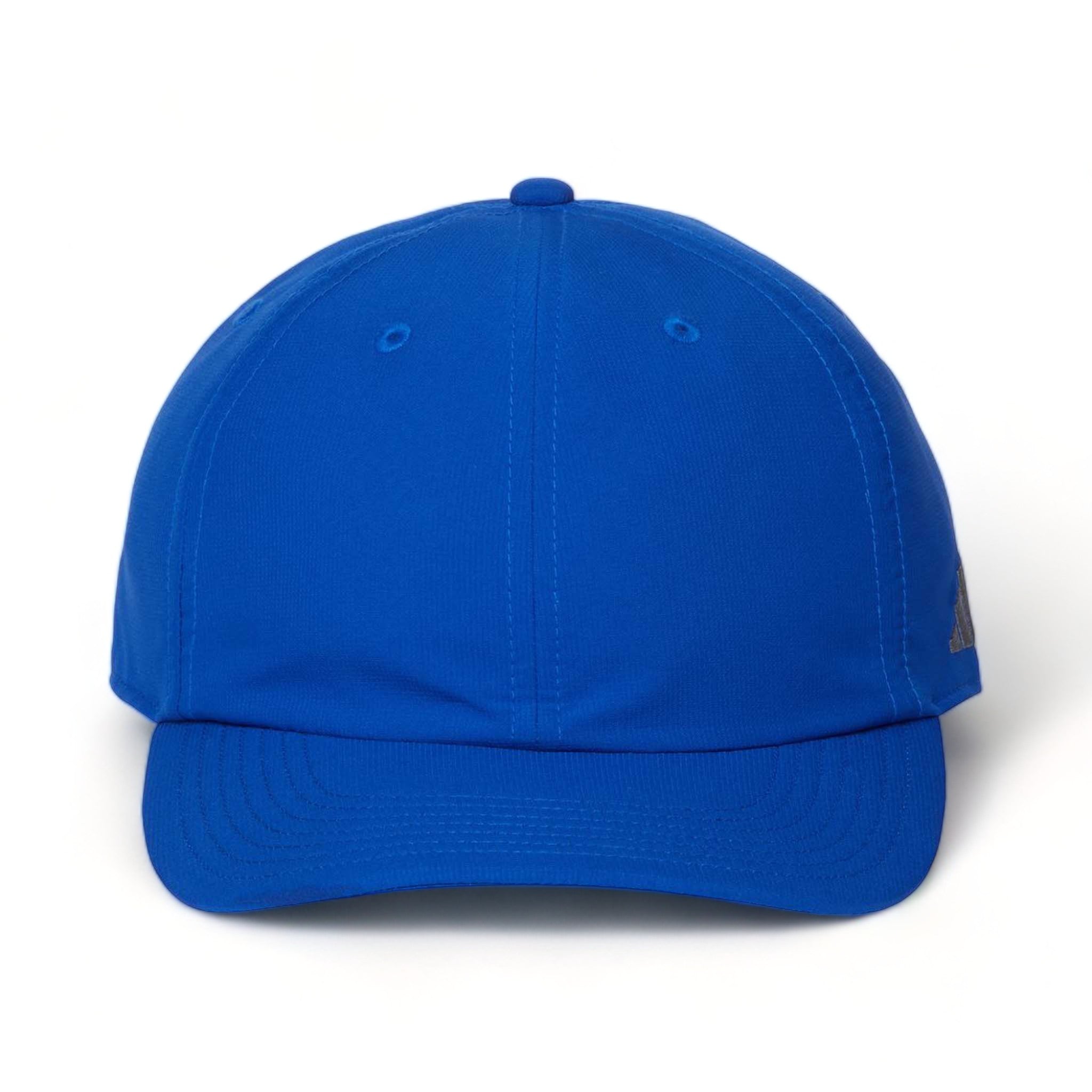 Front view of Adidas A600S custom hat in collegiate royal