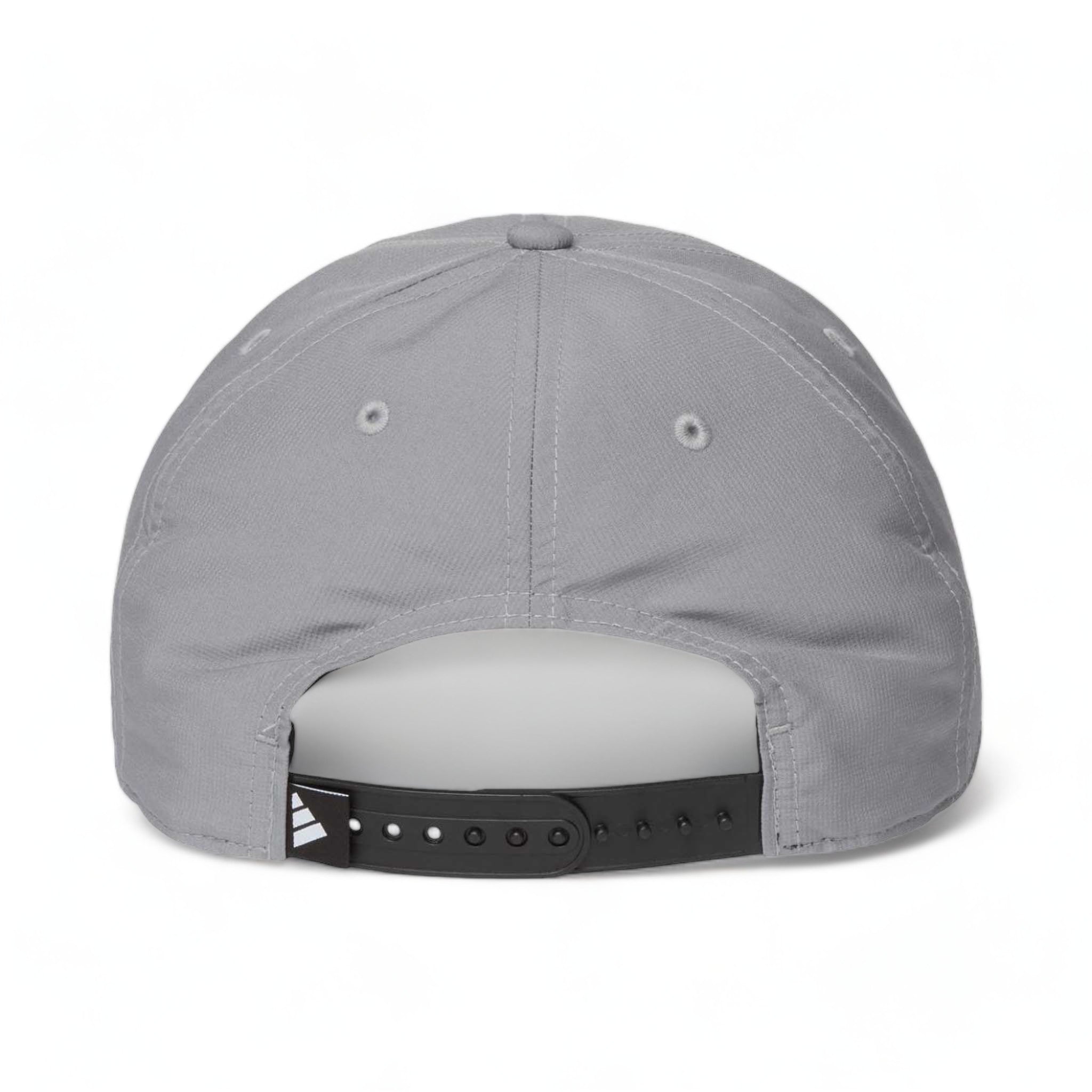 Back view of Adidas A600S custom hat in grey three