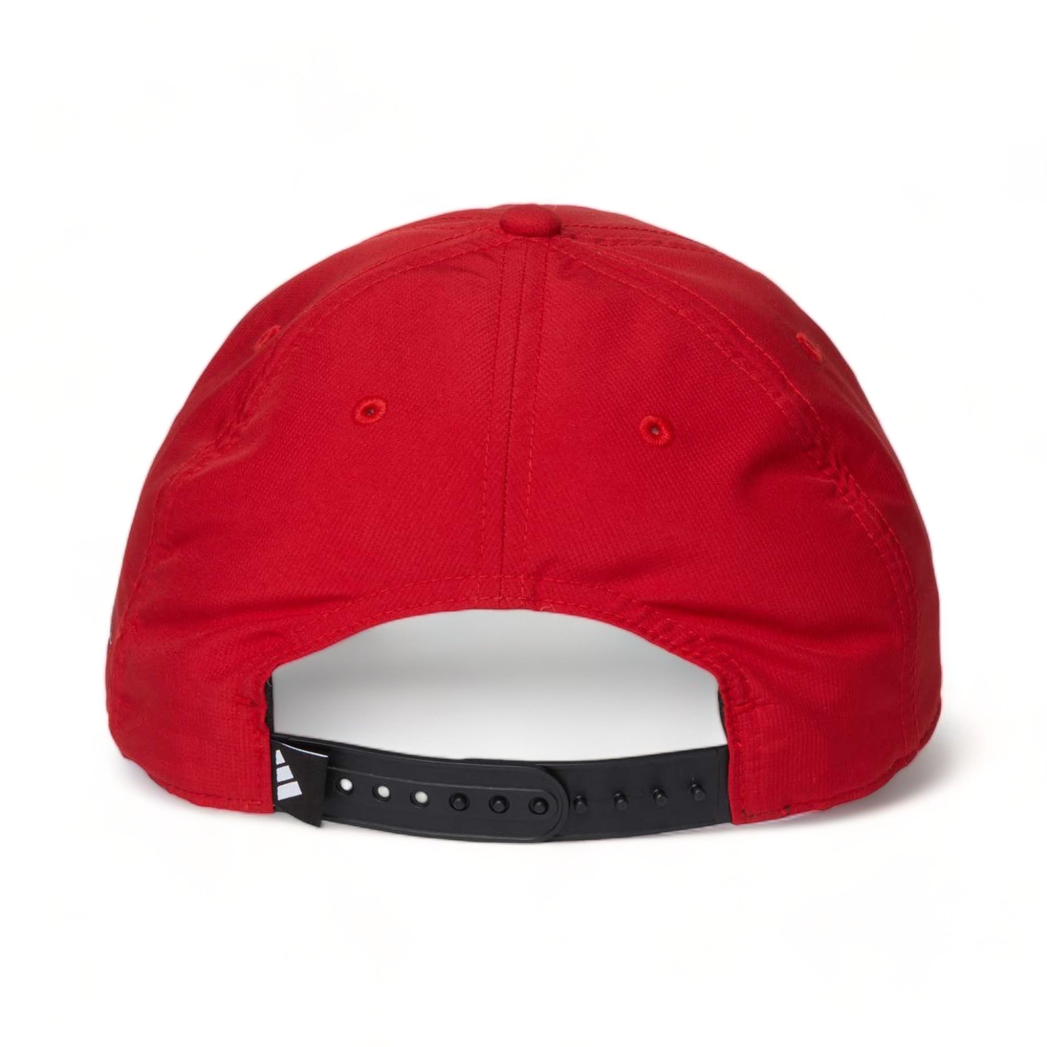 Back view of Adidas A600S custom hat in power red