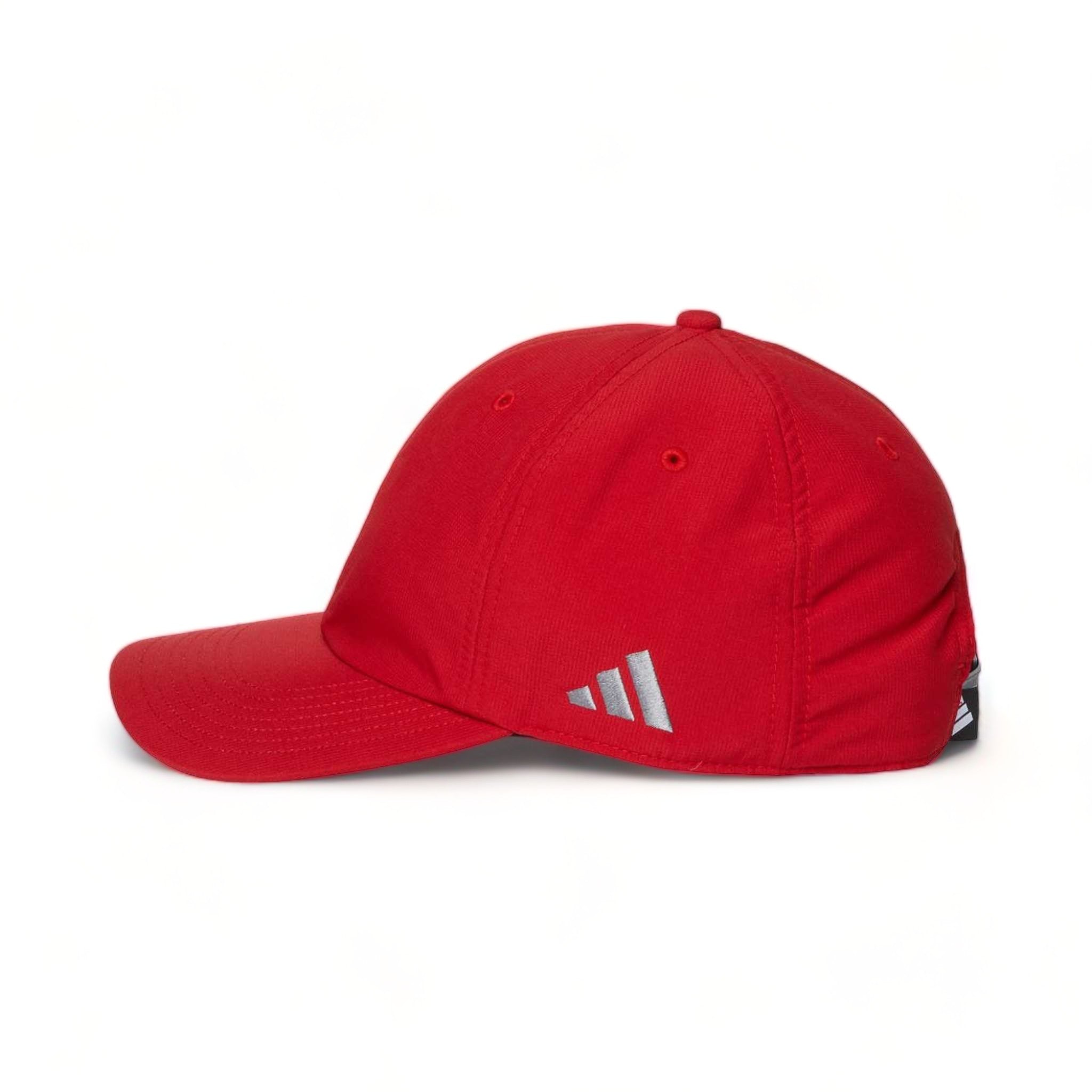 Side view of Adidas A600S custom hat in power red