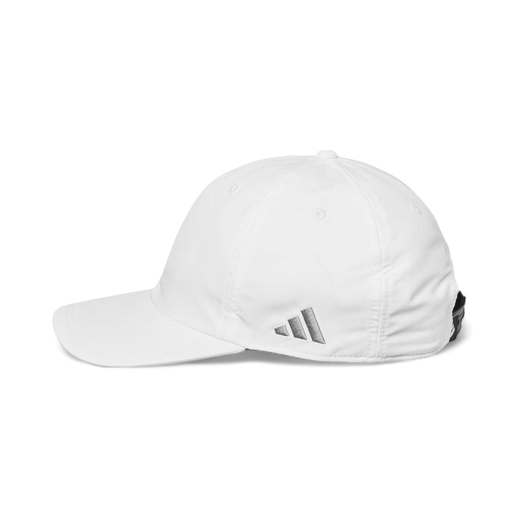 Side view of Adidas A600S custom hat in white