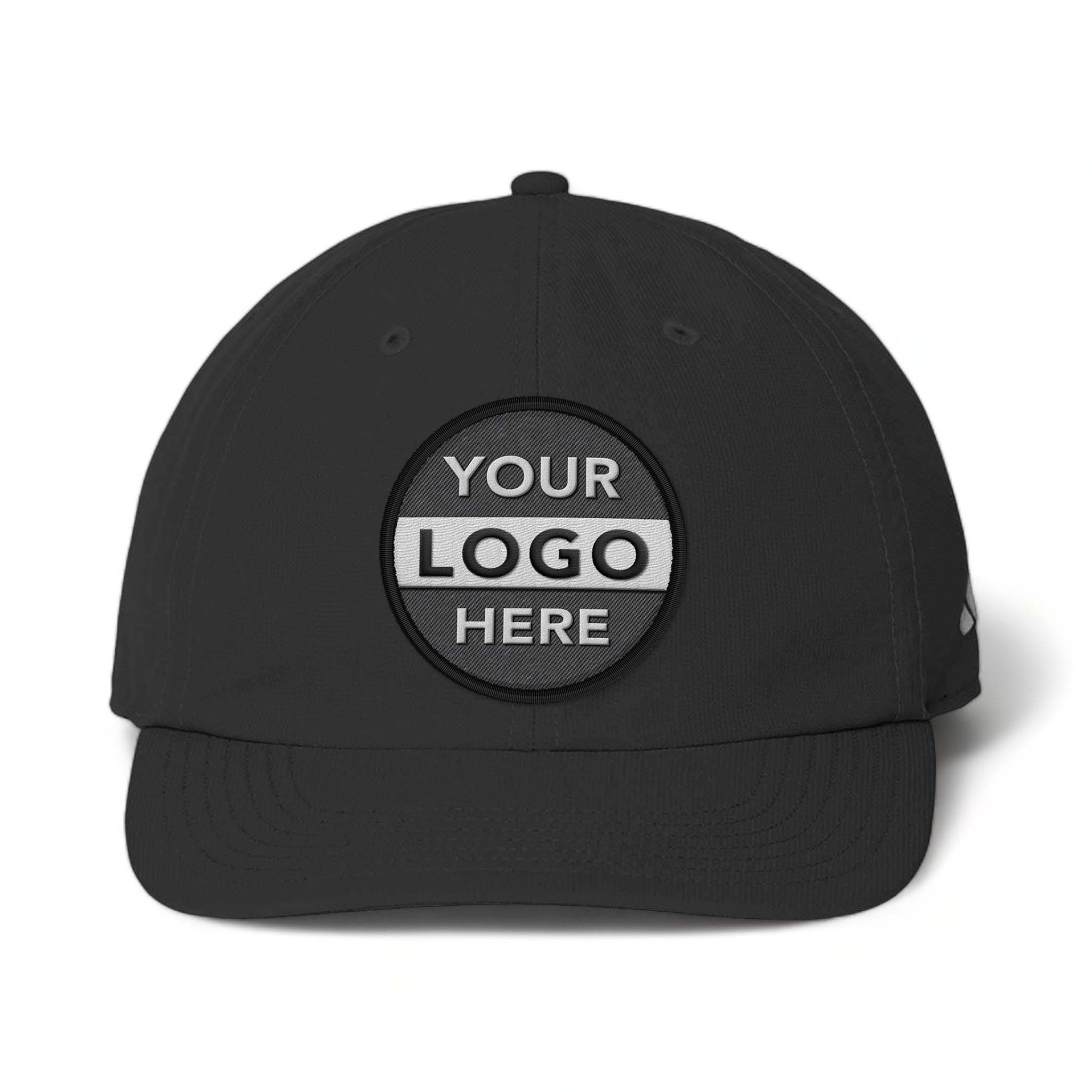 Adidas A605S custom embroidered patch hat in black