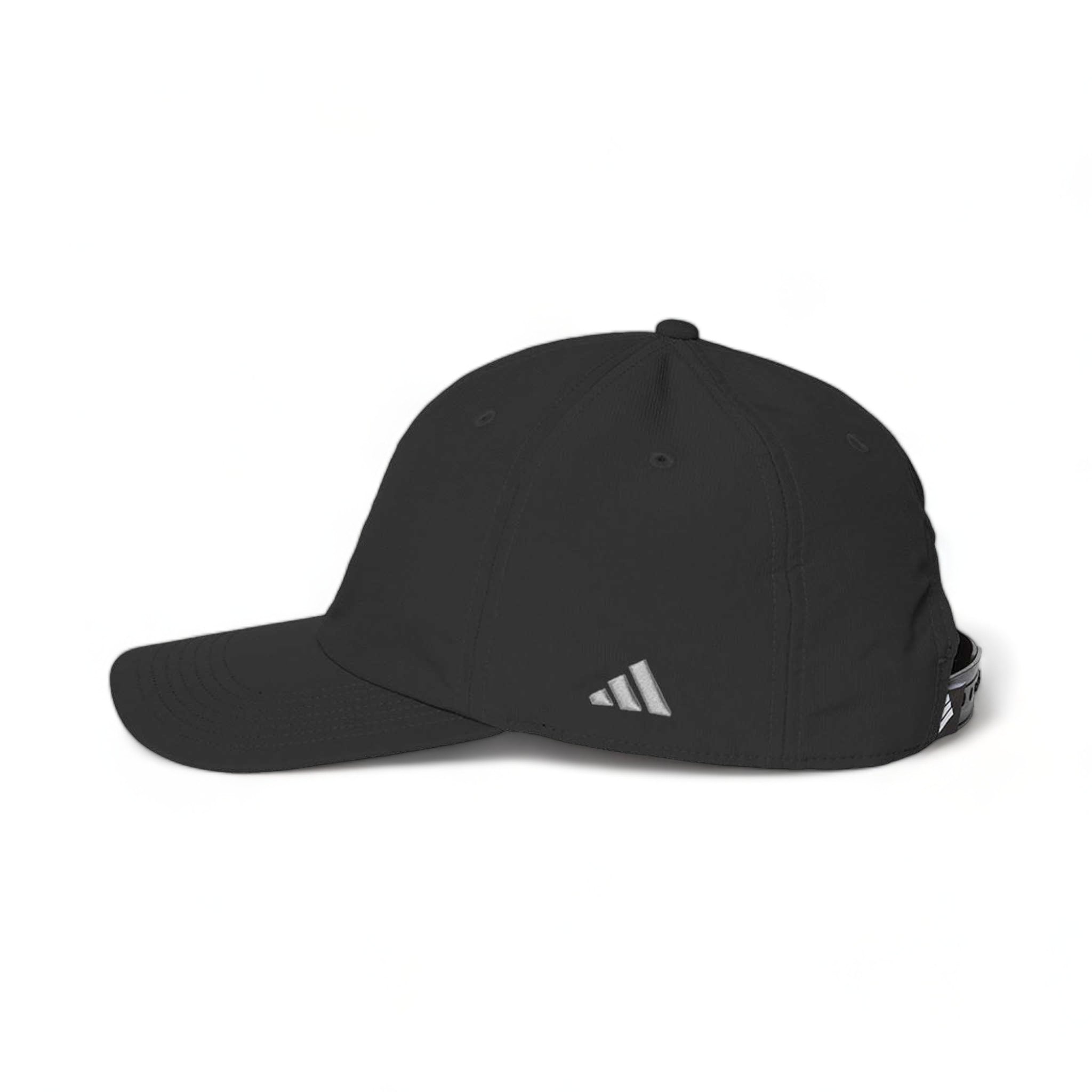 Side view of Adidas A605S custom hat in black