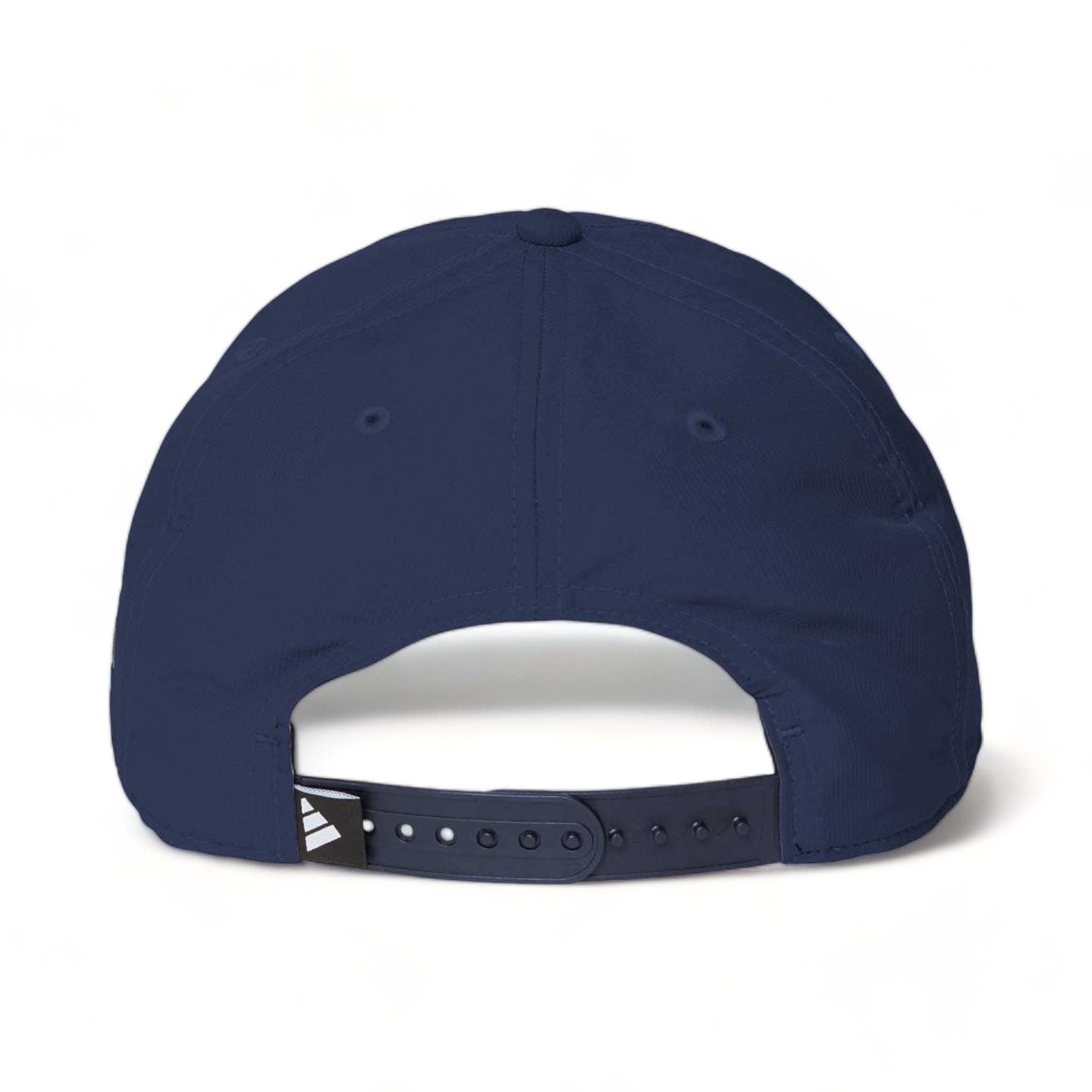 Back view of Adidas A605S custom hat in collegiate navy