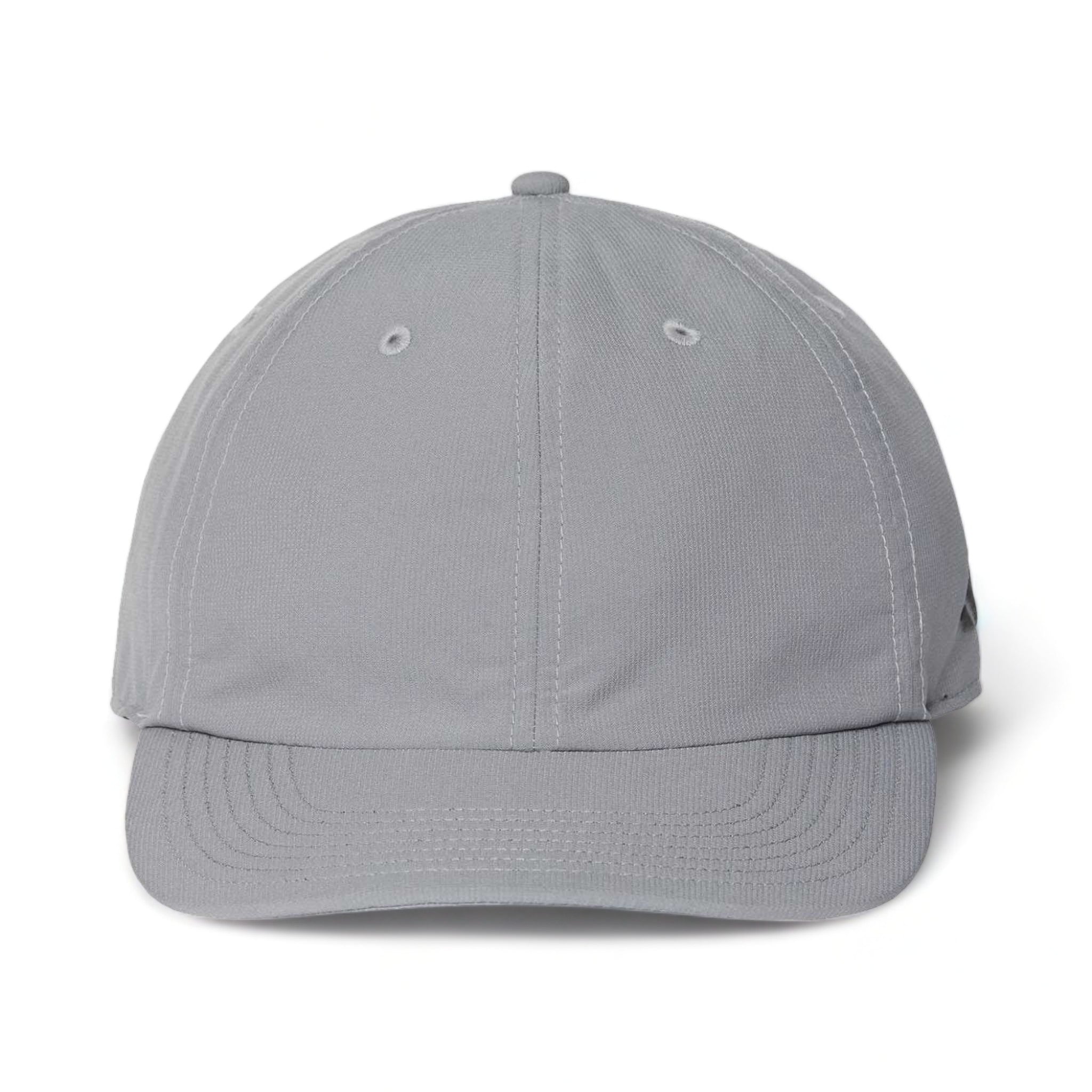 Front view of Adidas A605S custom hat in grey three