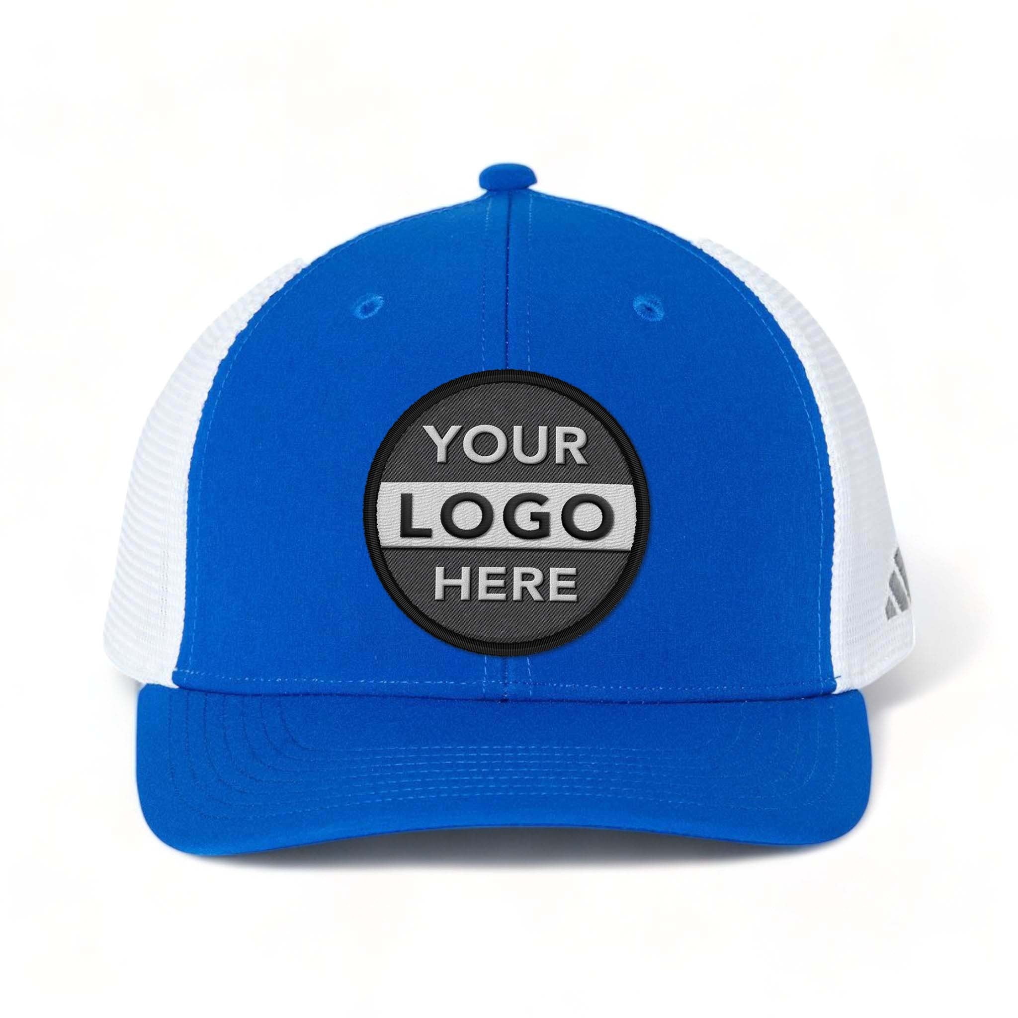 Adidas A627S custom embroidered patch hat in collegiate royal