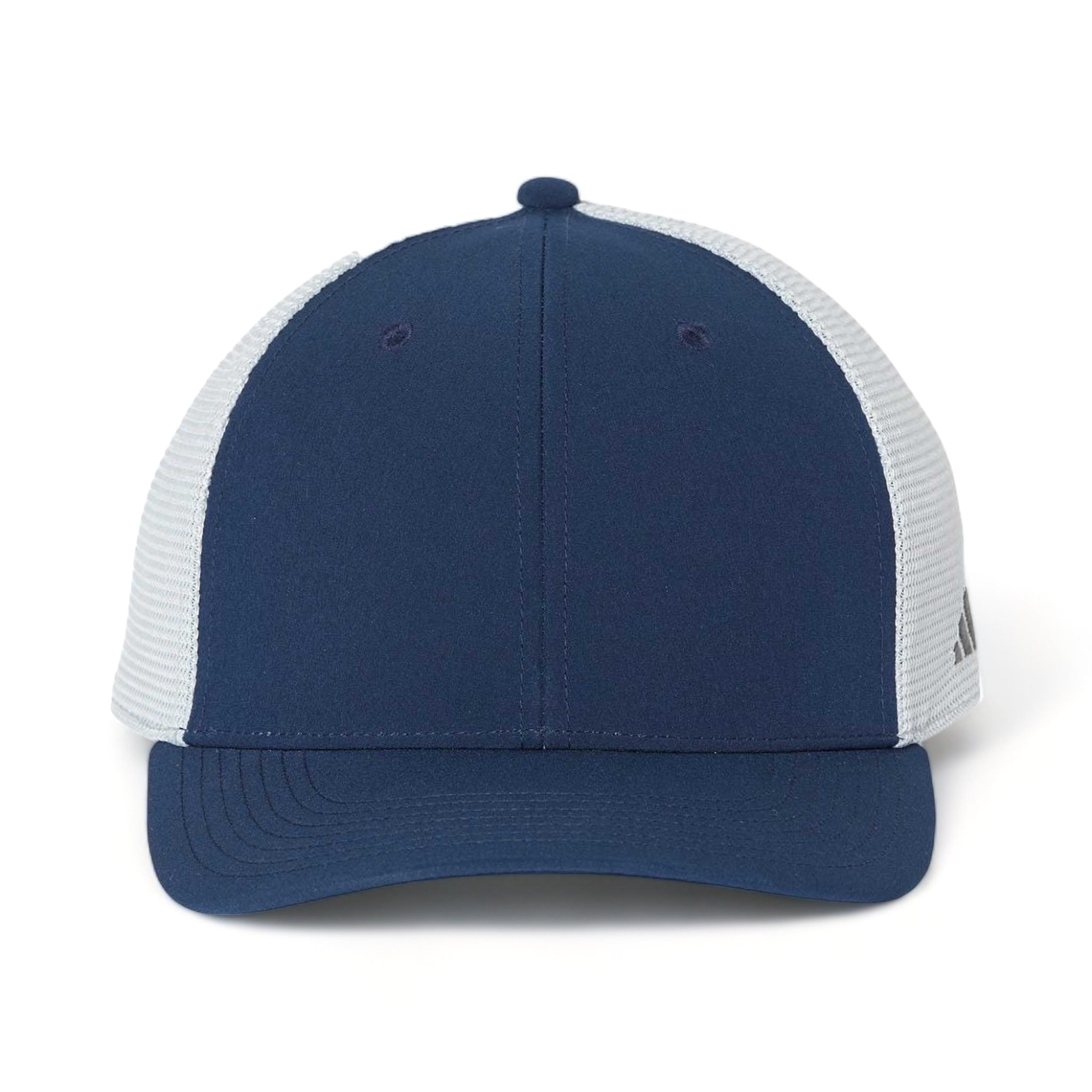 Front view of Adidas A627S custom hat in collegiate navy