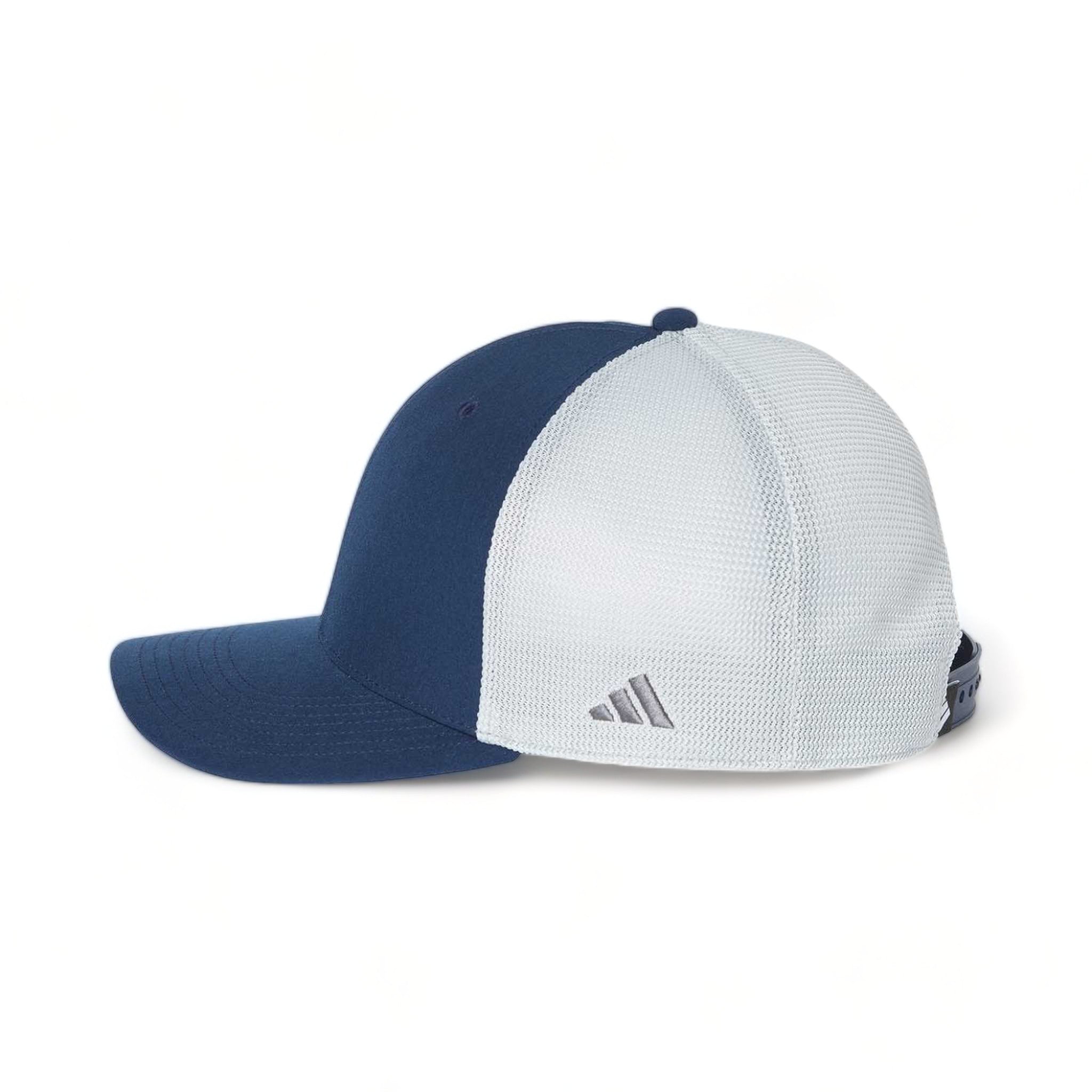 Side view of Adidas A627S custom hat in collegiate navy