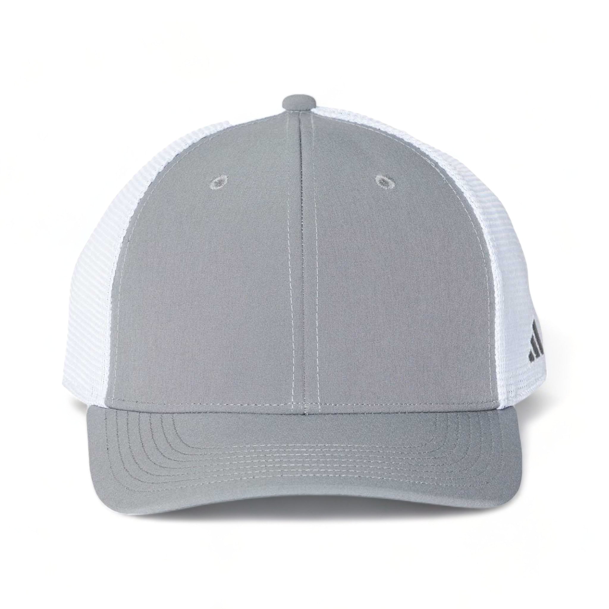 Front view of Adidas A627S custom hat in grey three
