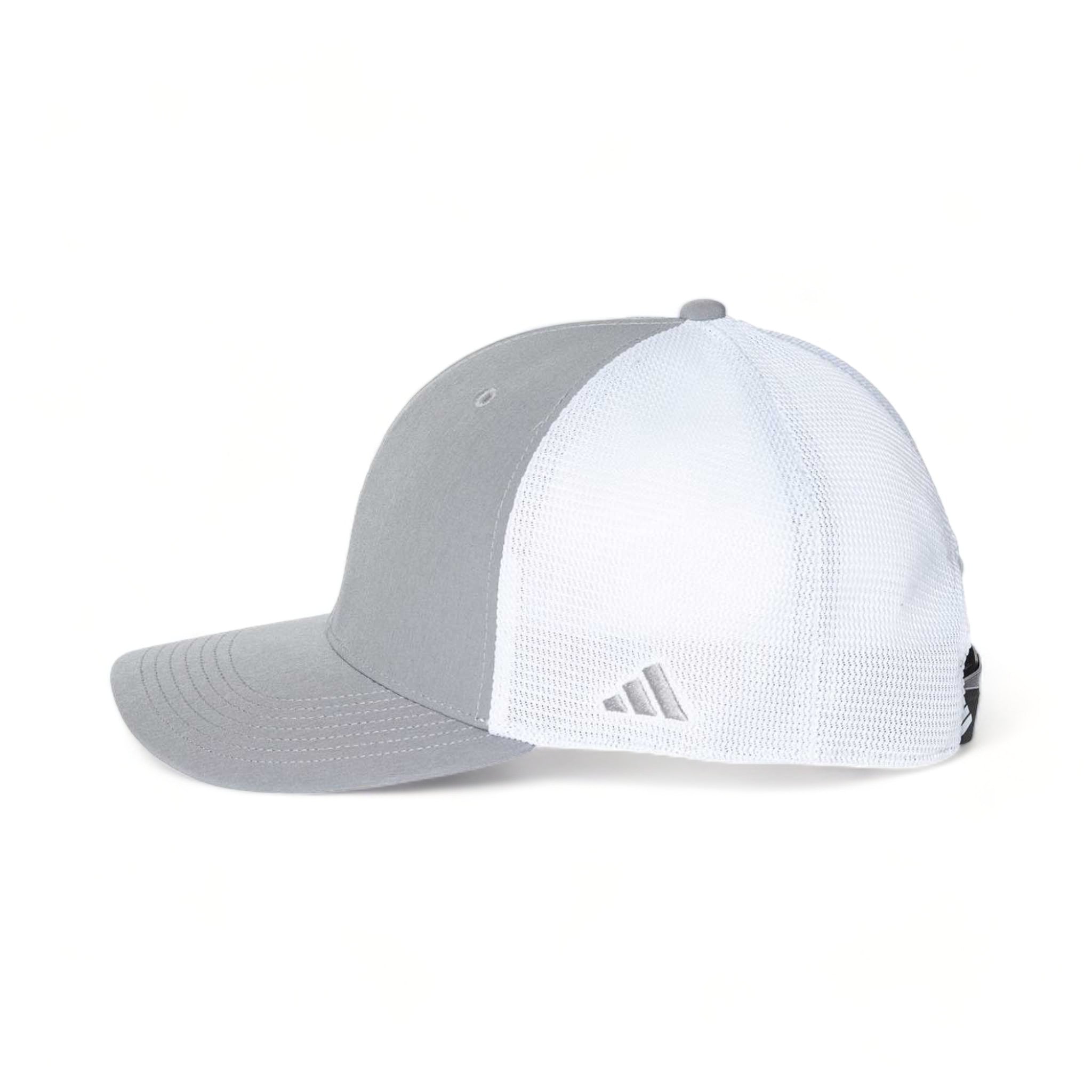 Side view of Adidas A627S custom hat in grey three