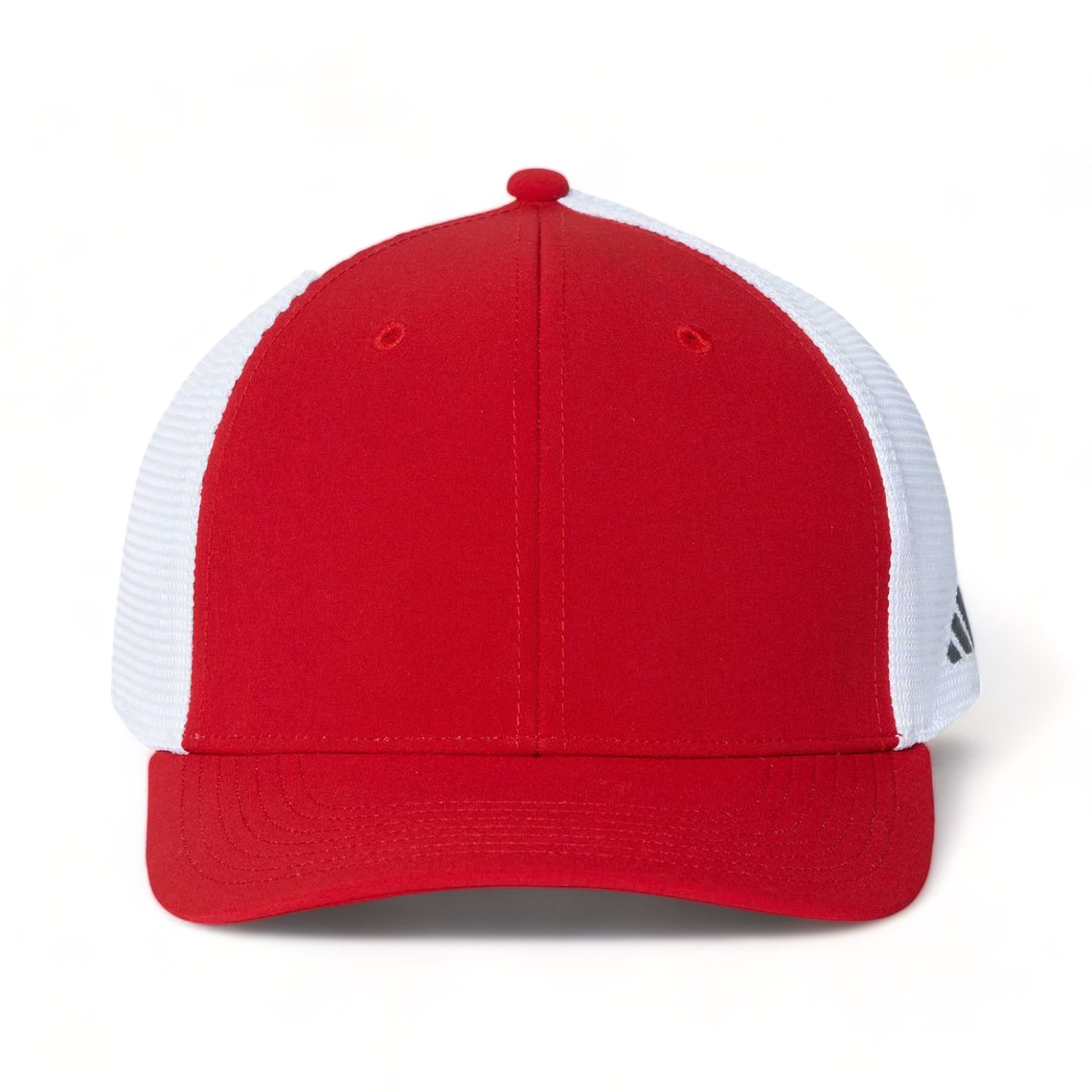Front view of Adidas A627S custom hat in power red