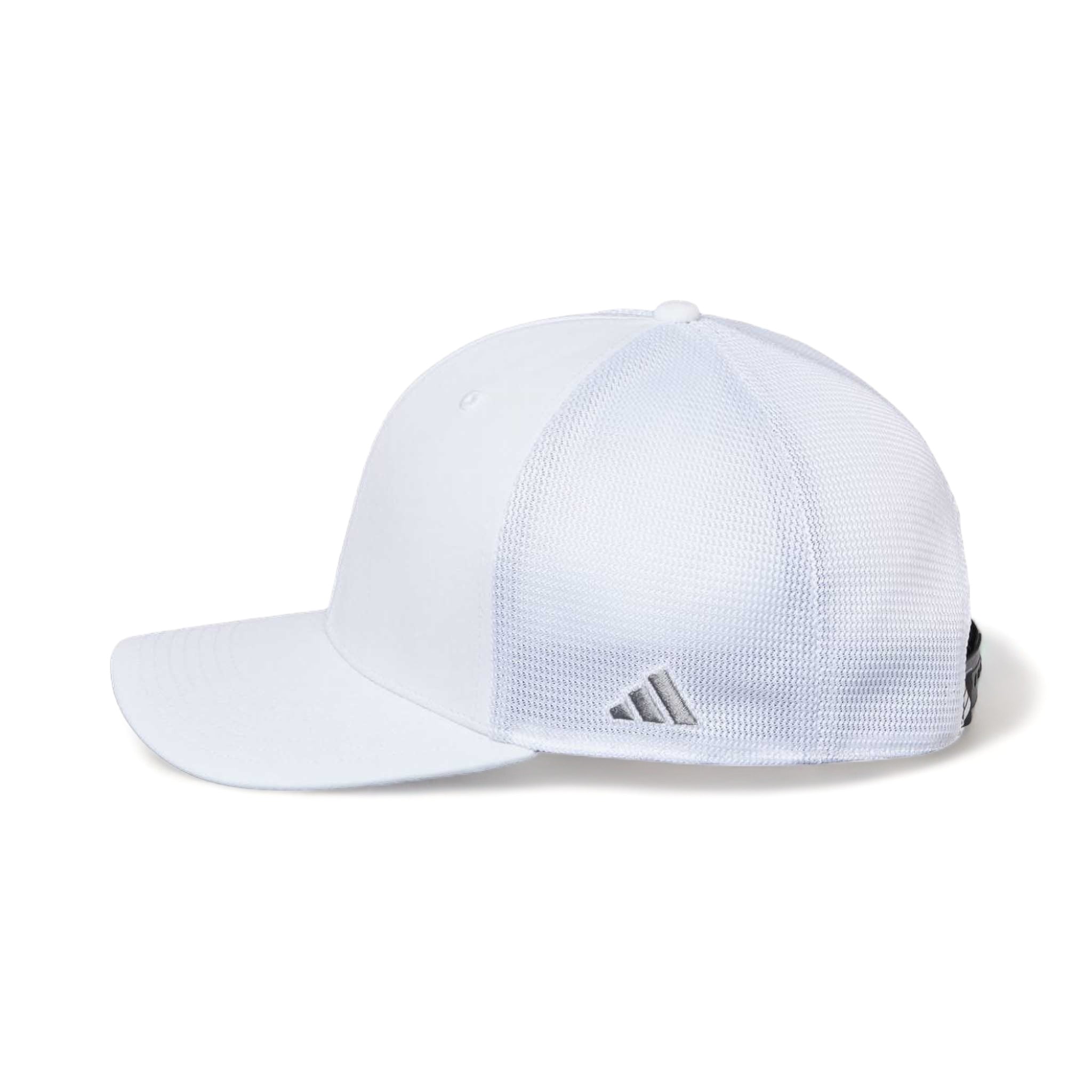 Side view of Adidas A627S custom hat in white