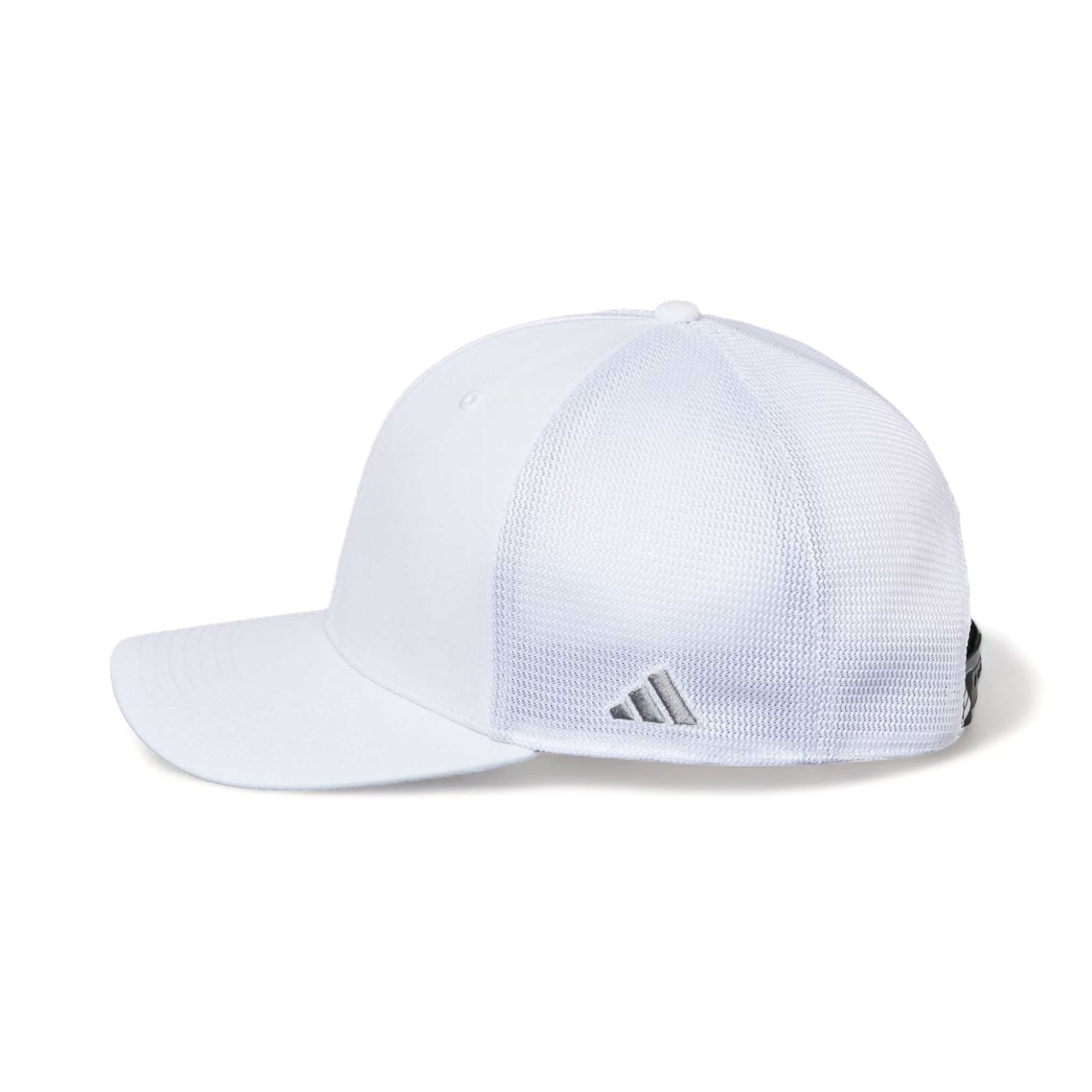 Side view of Adidas A627S custom hat in white