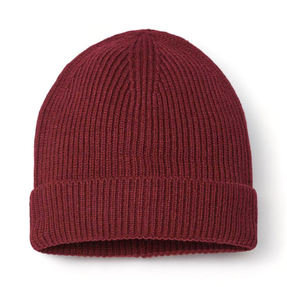 Front view of Atlantis Headwear ANDY custom hat in burgundy
