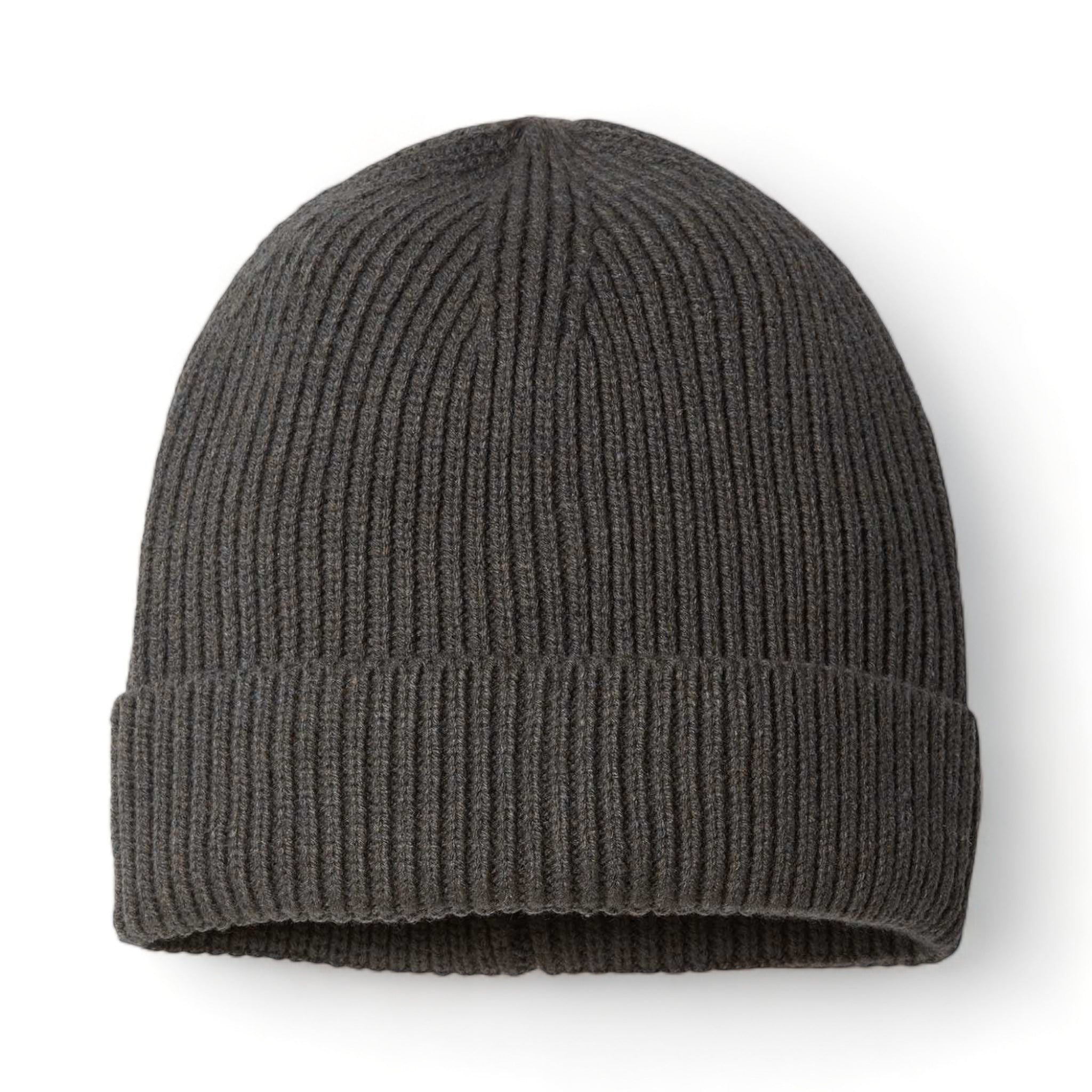 Front view of Atlantis Headwear ANDY custom hat in dark grey