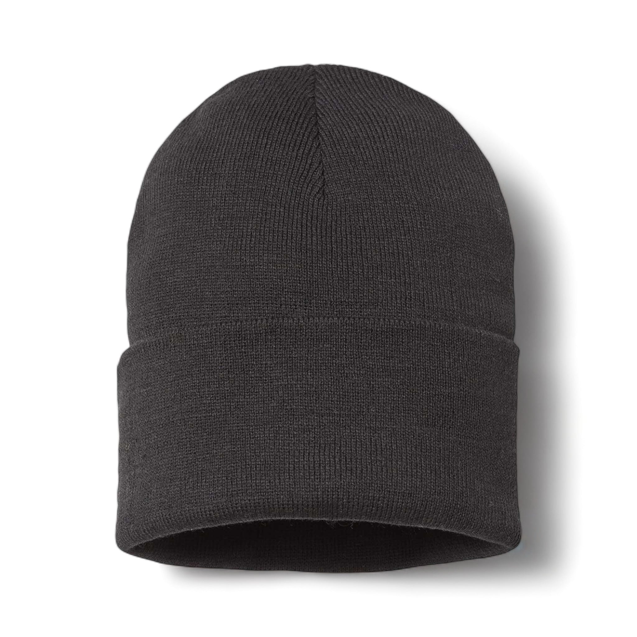 Front view of Atlantis Headwear PURE custom hat in black