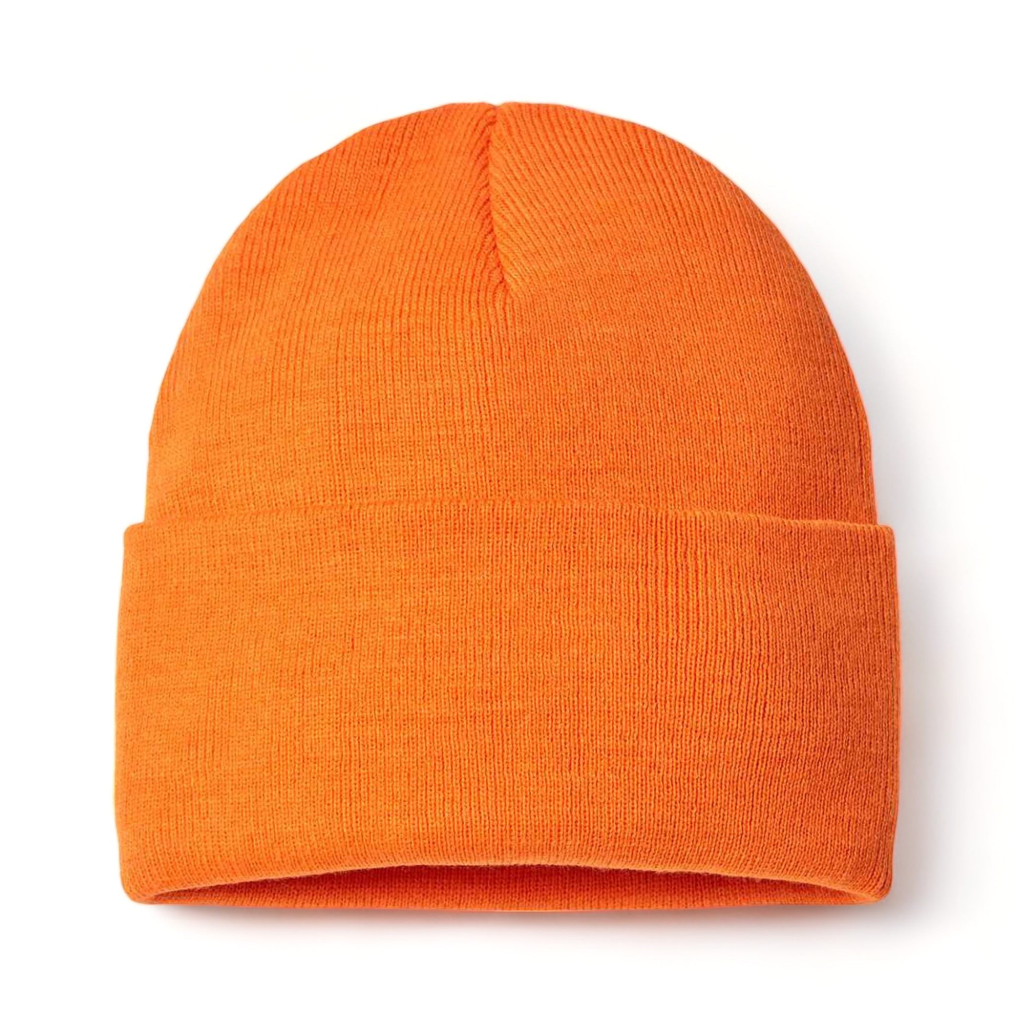 Front view of Atlantis Headwear PURE custom hat in orange