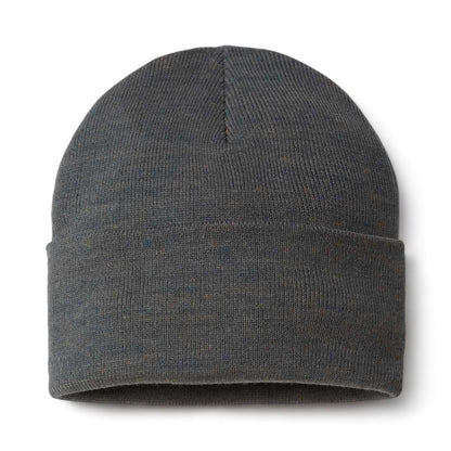 Front view of Atlantis Headwear PURE custom hat in dark grey