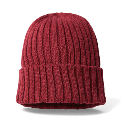 Left side view of Atlantis Headwear SHORE custom hat in burgundy