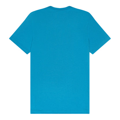 Bella + Canvas 3001 custom short sleeve t-shirt in aqua, back view