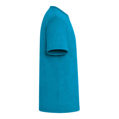 Bella + Canvas 3001 custom short sleeve t-shirt in aqua, right side view