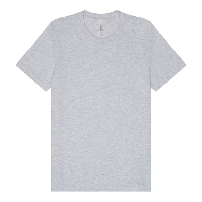 Bella + Canvas 3001 custom short sleeve t-shirt in ash, front view