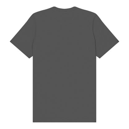 Bella + Canvas 3001 custom short sleeve t-shirt in asphalt, back view