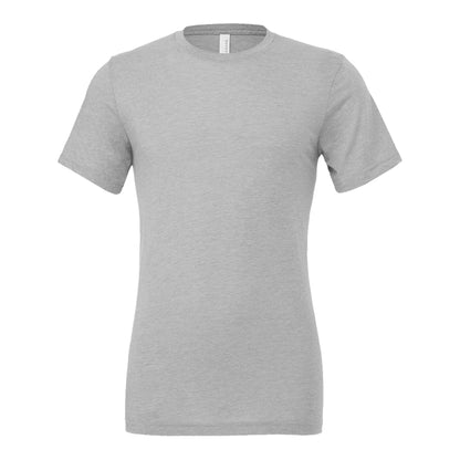 Bella + Canvas 3413 custom short sleeve t-shirt in athletic grey triblend, front view