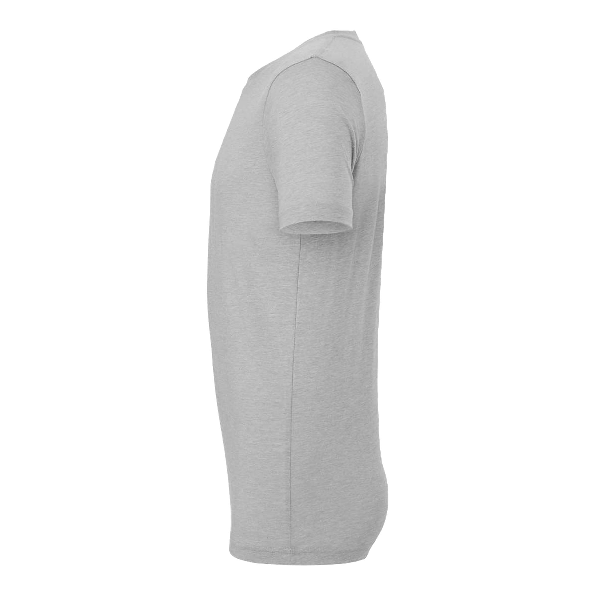 Bella + Canvas 3413 custom short sleeve t-shirt in athletic grey triblend, left side view