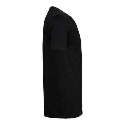 Bella + Canvas 3413 custom short sleeve t-shirt in black heather triblend, right side view