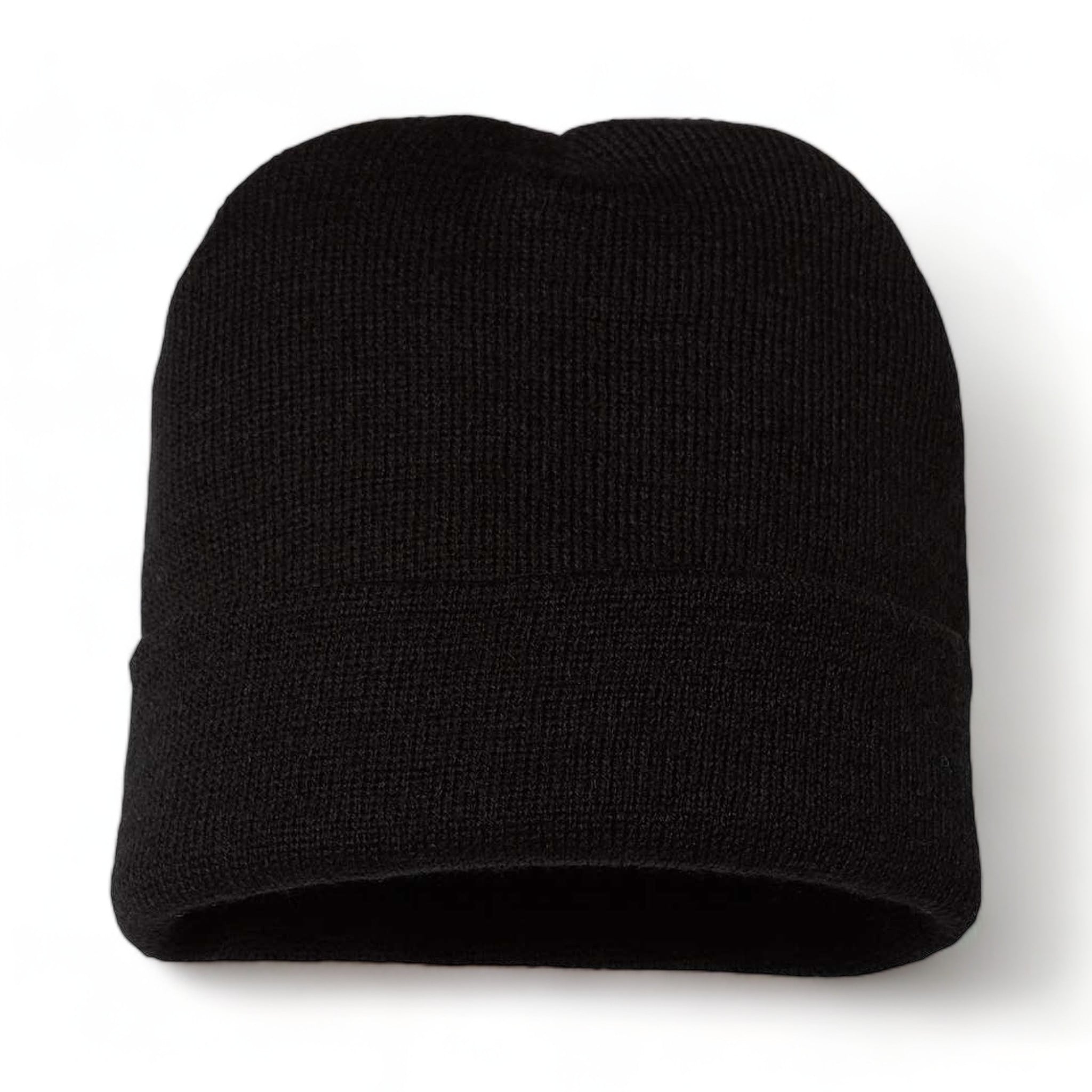 Front view of CAP AMERICA TKN24 custom hat in black