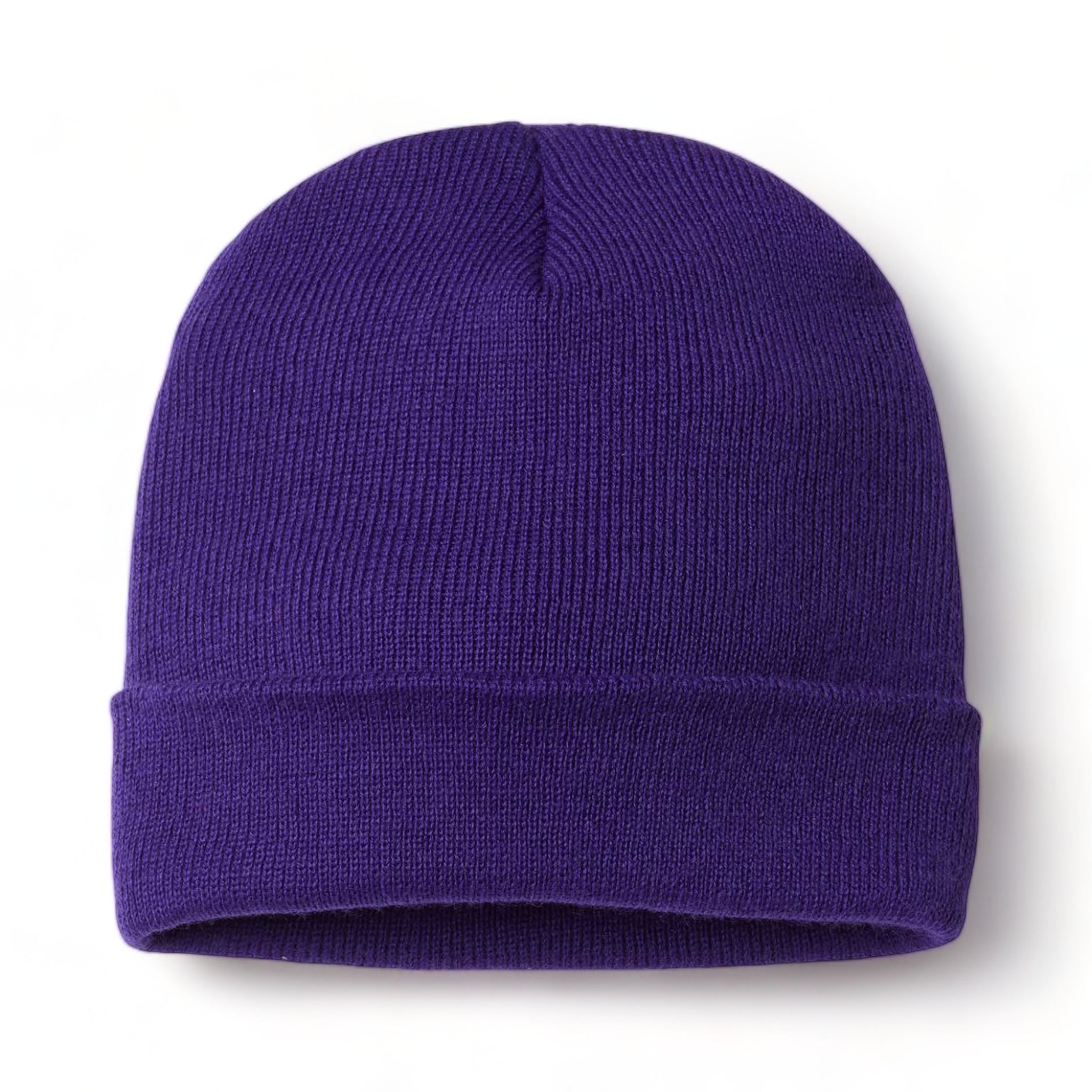 Front view of CAP AMERICA TKN24 custom hat in purple