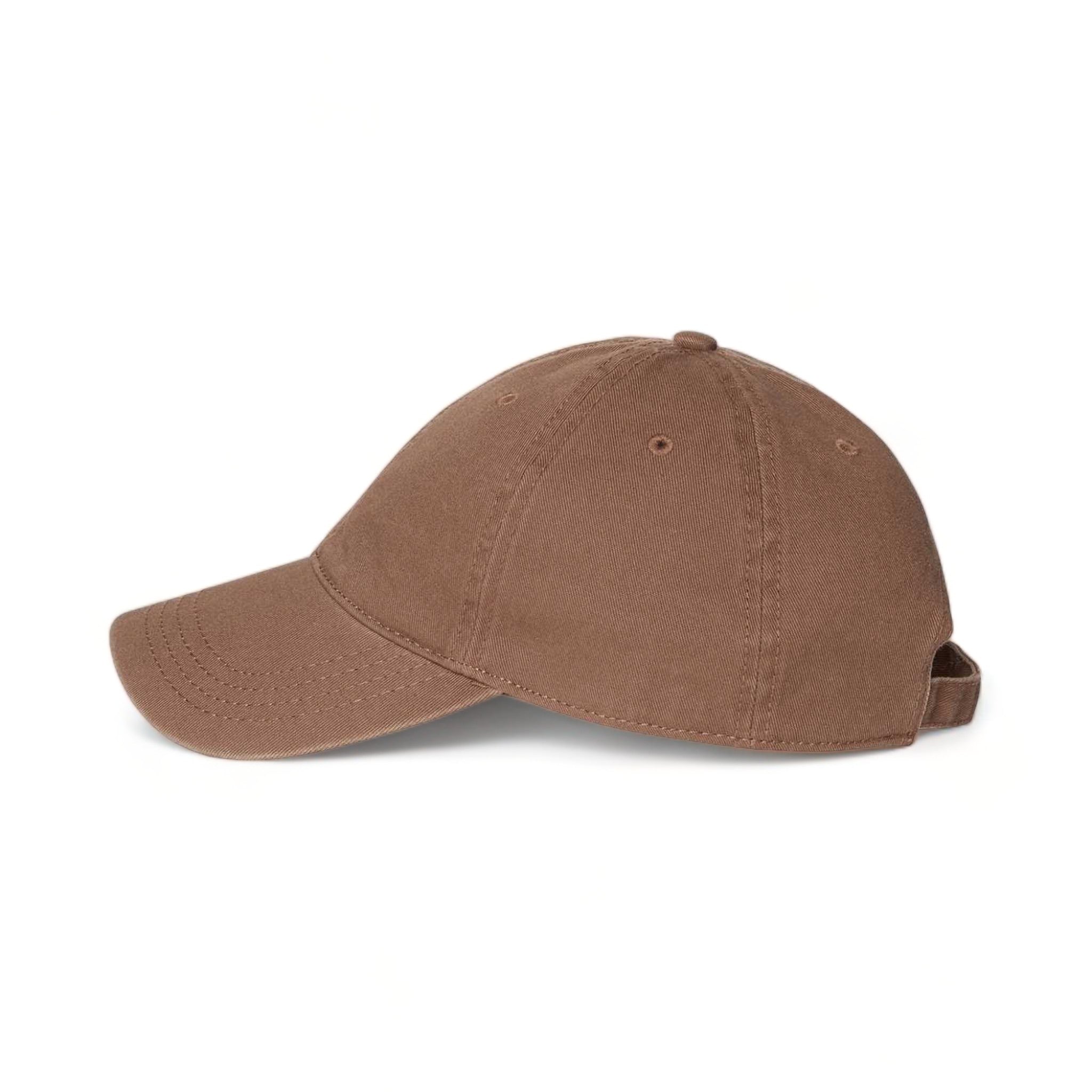 Side view of CAP AMERICA i1002 custom hat in brown