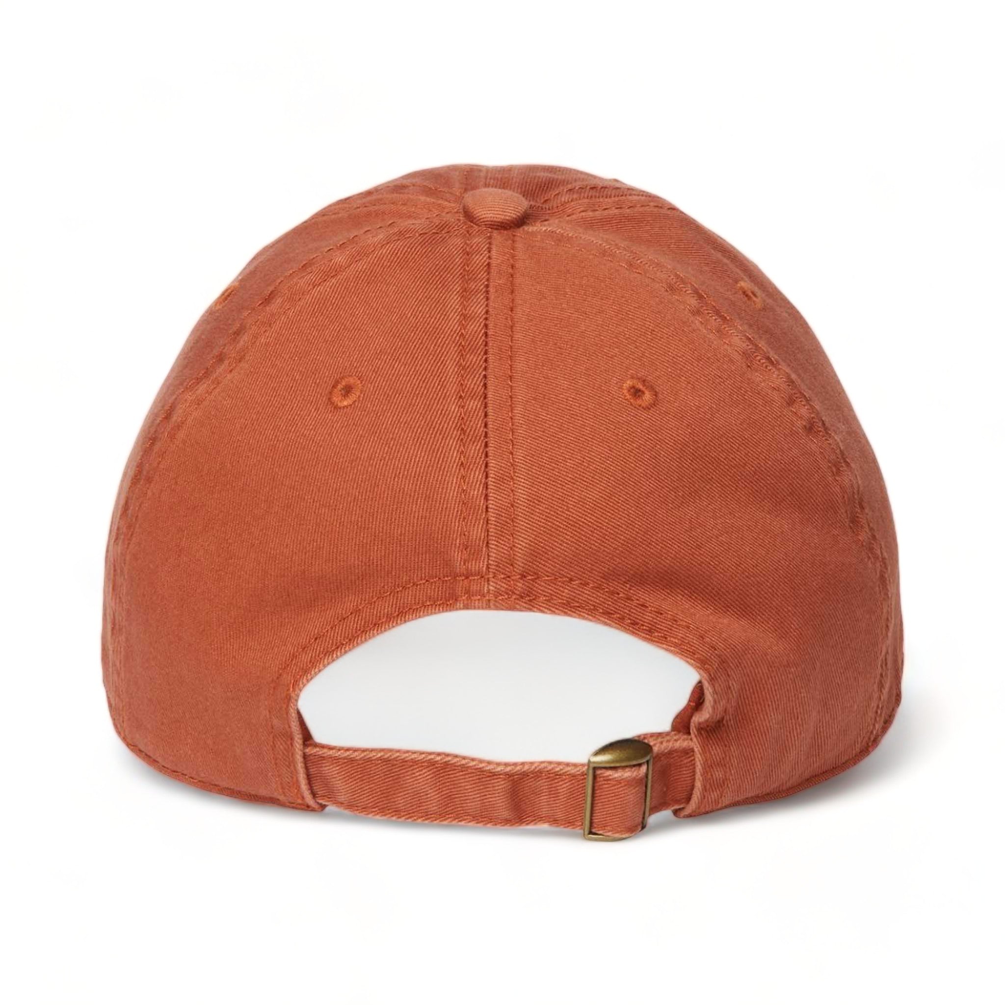 Back view of CAP AMERICA i1002 custom hat in burnt orange