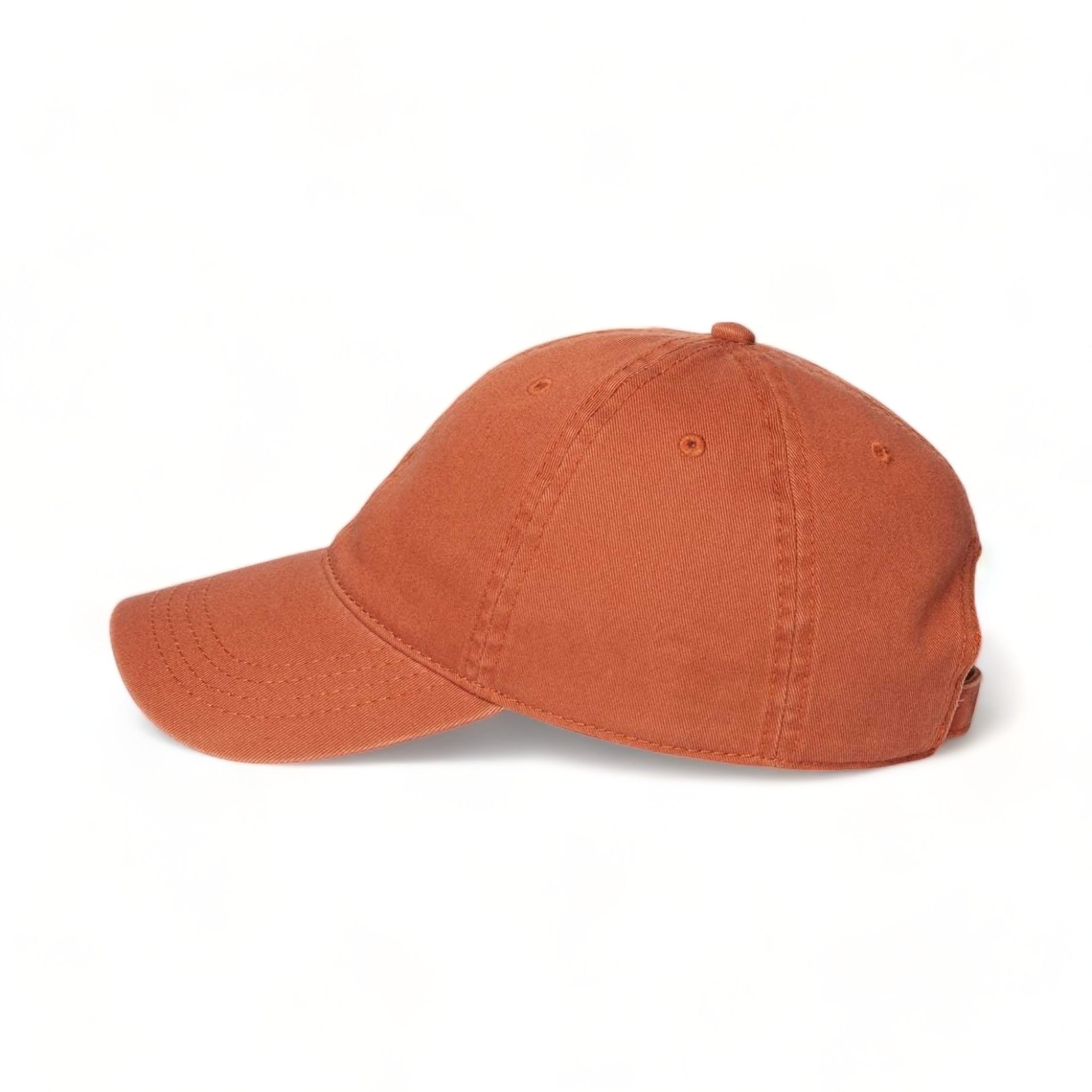 Side view of CAP AMERICA i1002 custom hat in burnt orange