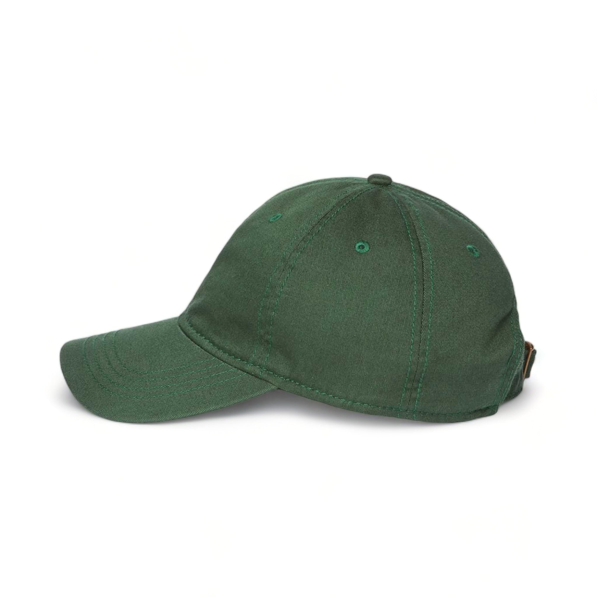 Side view of CAP AMERICA i1002 custom hat in forest green