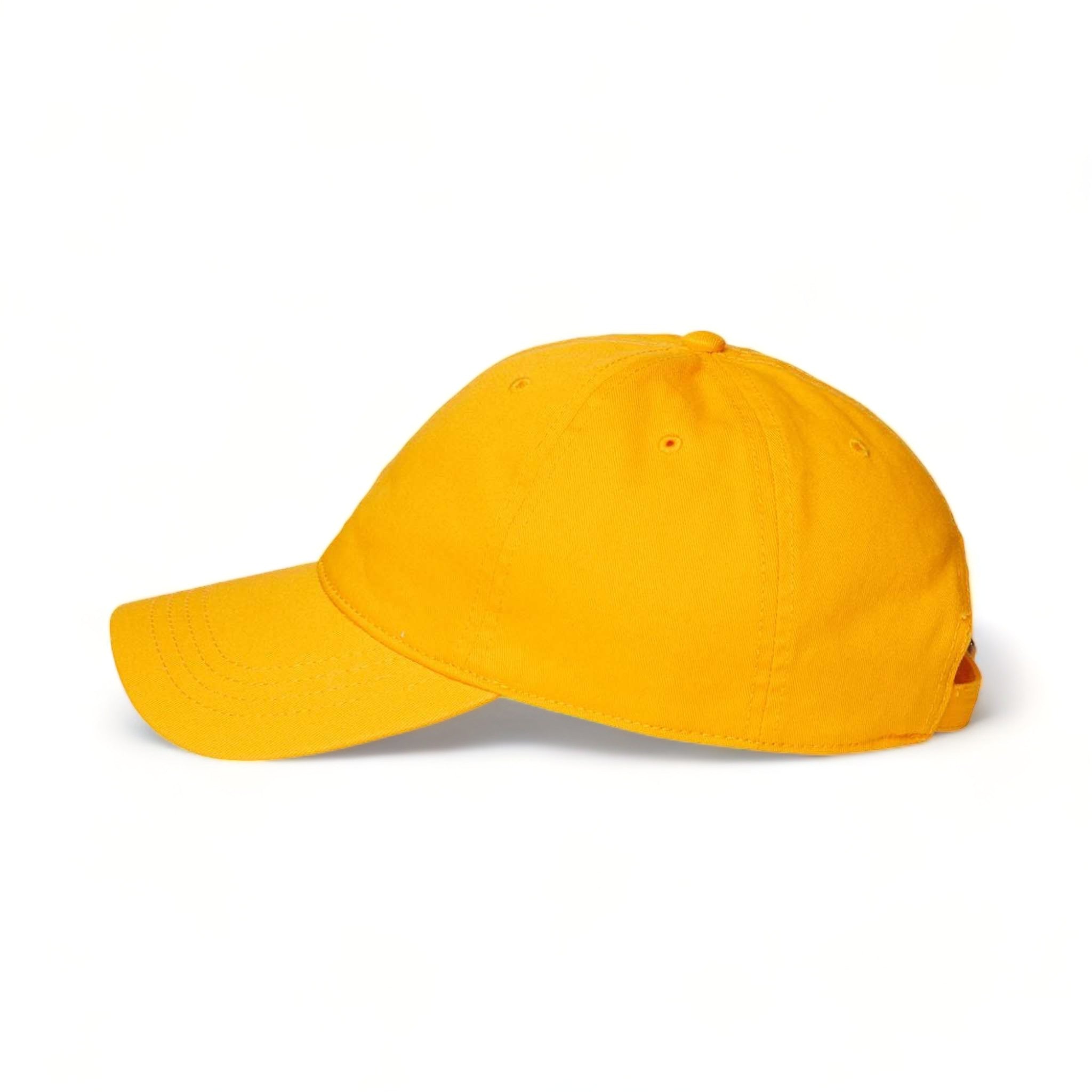 Side view of CAP AMERICA i1002 custom hat in gold
