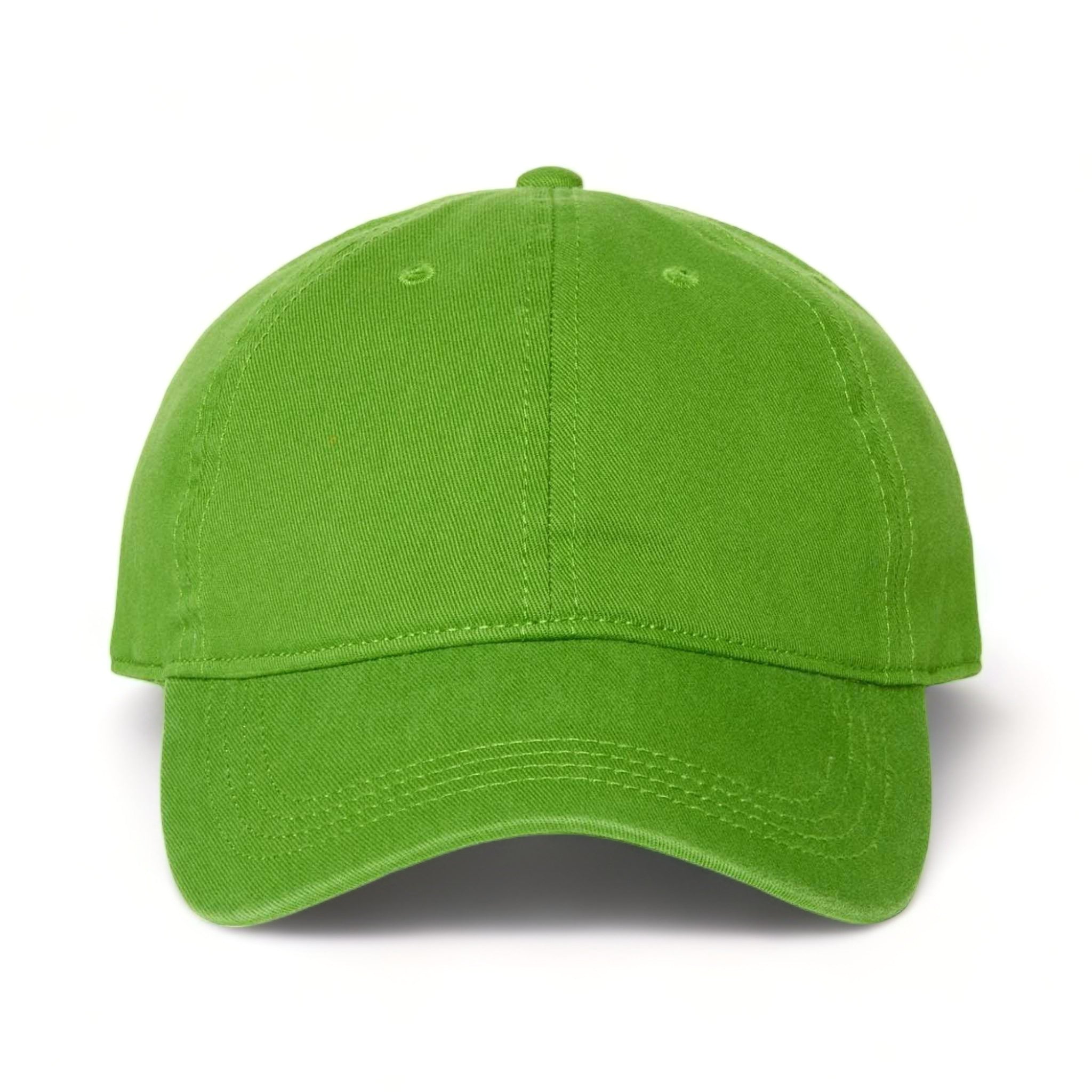 Front view of CAP AMERICA i1002 custom hat in irish green