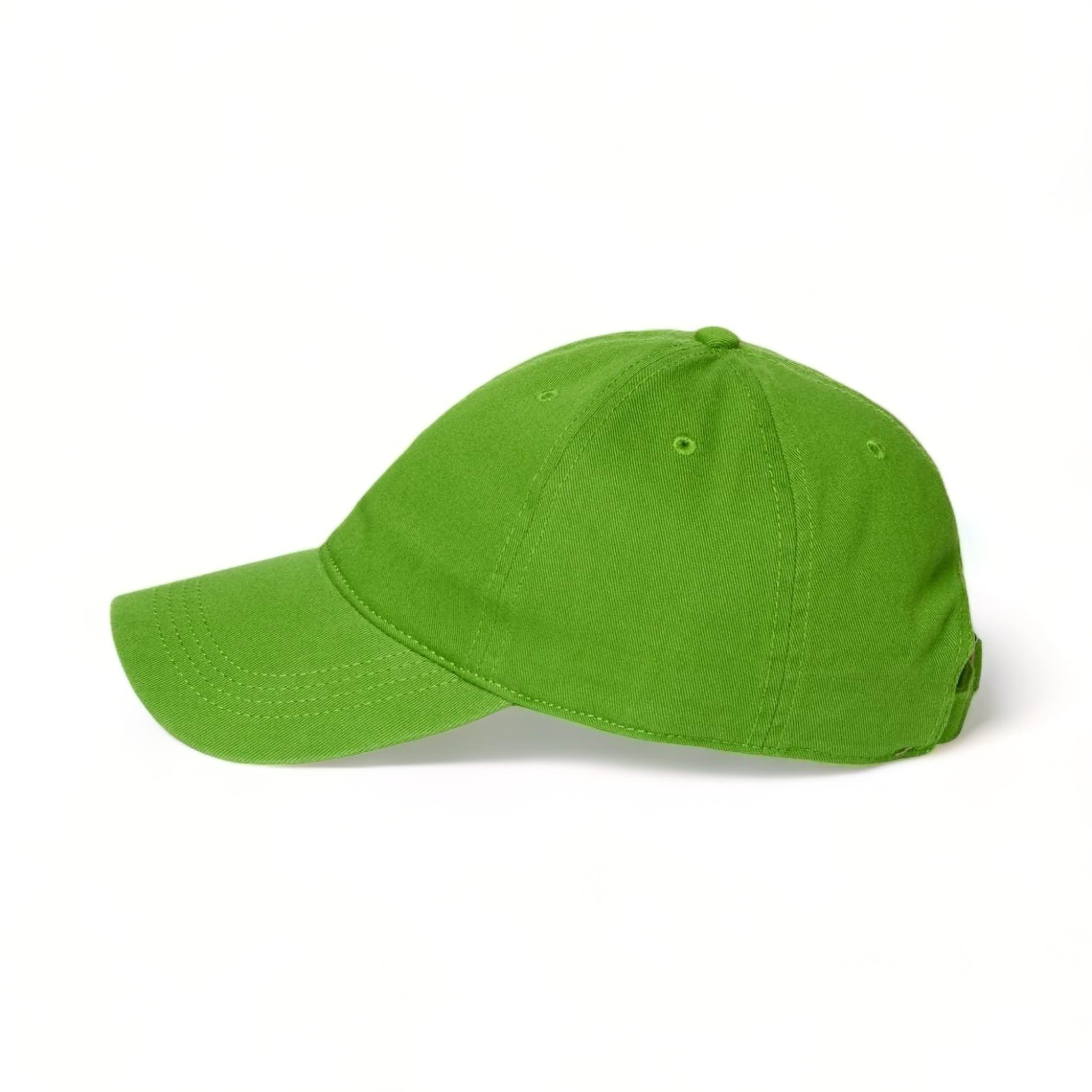 Side view of CAP AMERICA i1002 custom hat in irish green